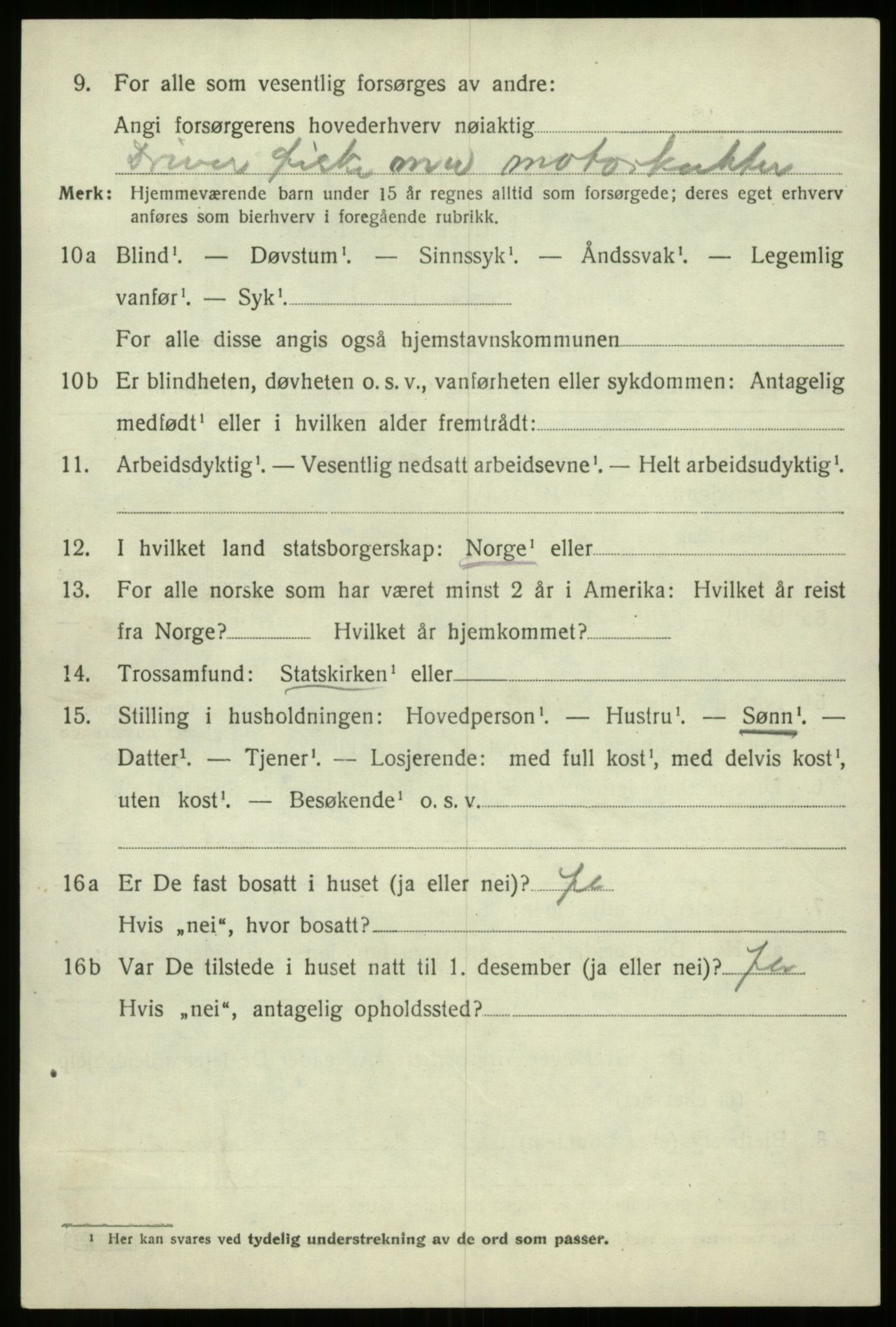 SAB, 1920 census for Davik, 1920, p. 7674