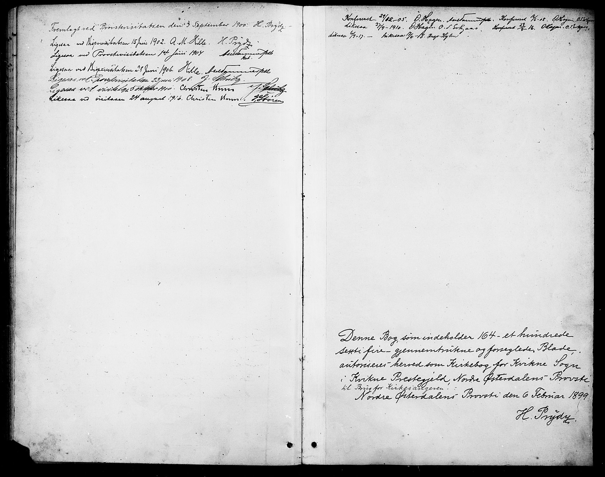 Kvikne prestekontor, SAH/PREST-064/H/Ha/Hab/L0003: Parish register (copy) no. 3, 1896-1918