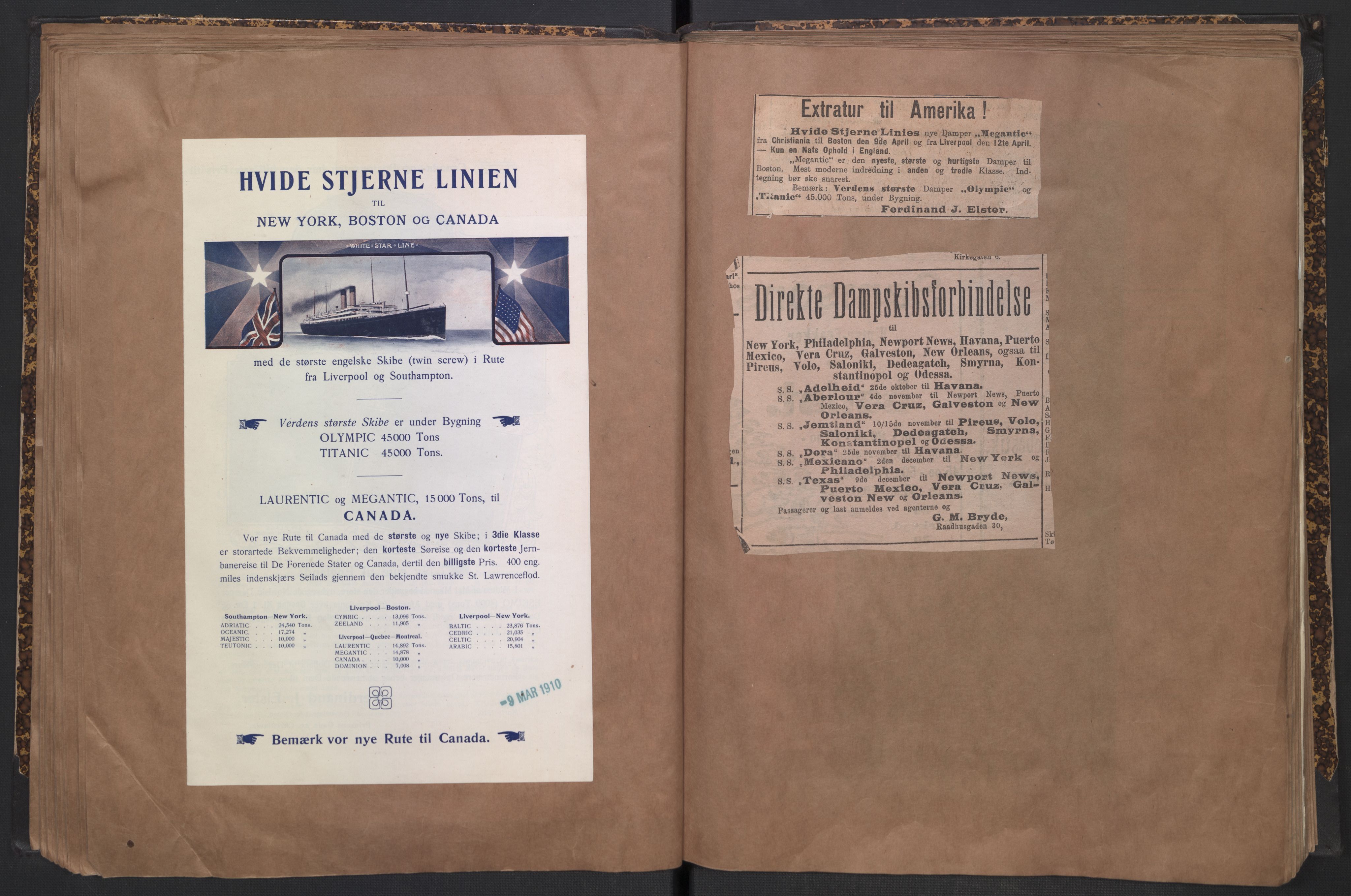 White Star-linjen, AV/SAO-PAO-0201/D/Dc/L0001: Utklippingsbok, 1909-1924, p. 39