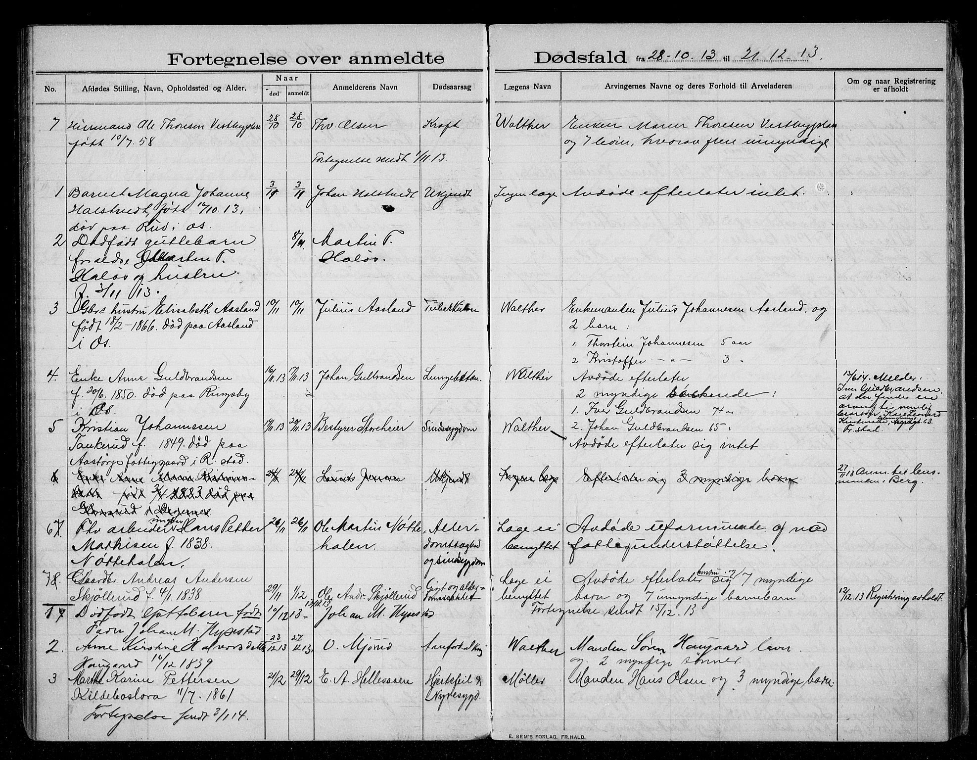 Rakkestad lensmannskontor, AV/SAO-A-10004/H/Ha/Haa/L0003: Dødsanmeldelsesprotokoll, 1908-1919