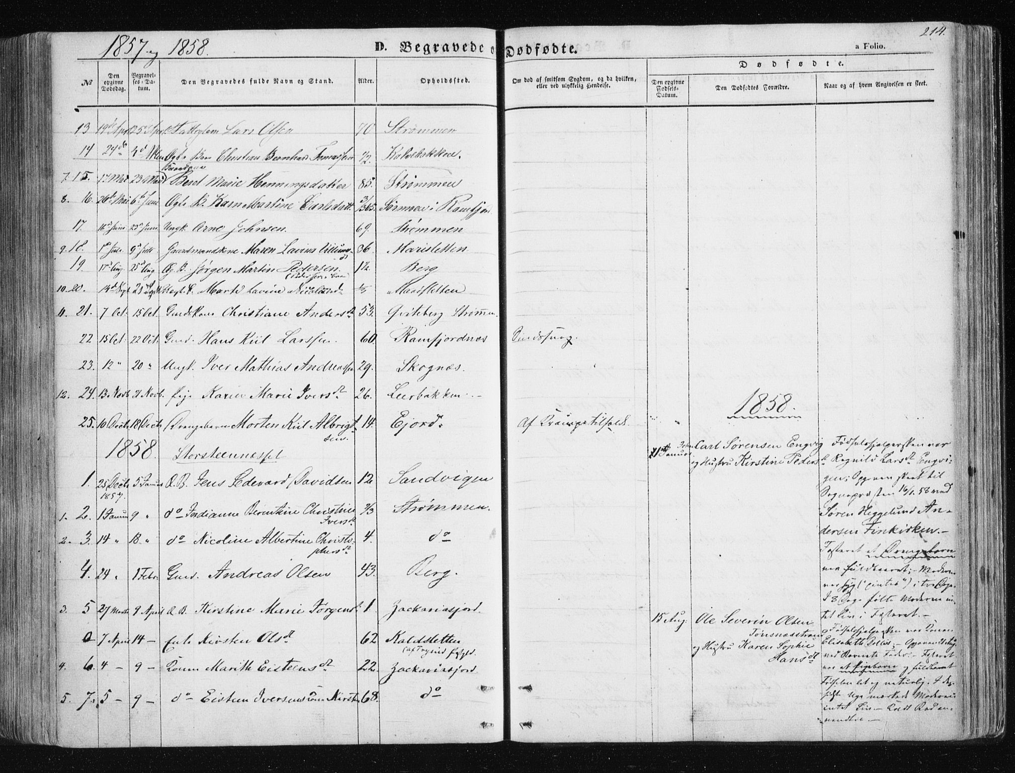 Tromsøysund sokneprestkontor, SATØ/S-1304/G/Ga/L0001kirke: Parish register (official) no. 1, 1856-1867, p. 214