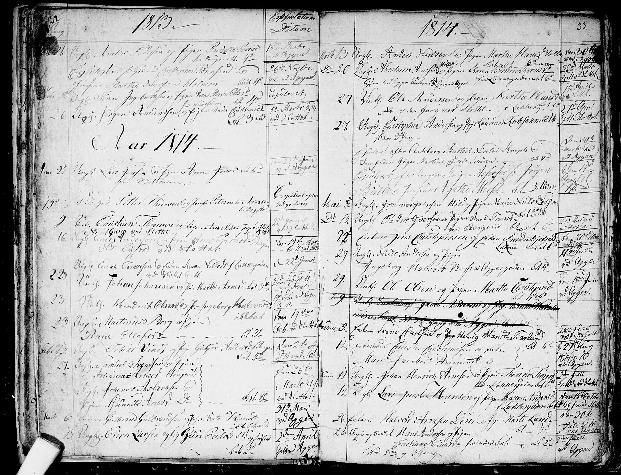 Aker prestekontor kirkebøker, SAO/A-10861/G/L0001: Parish register (copy) no. 1, 1796-1826, p. 32-33
