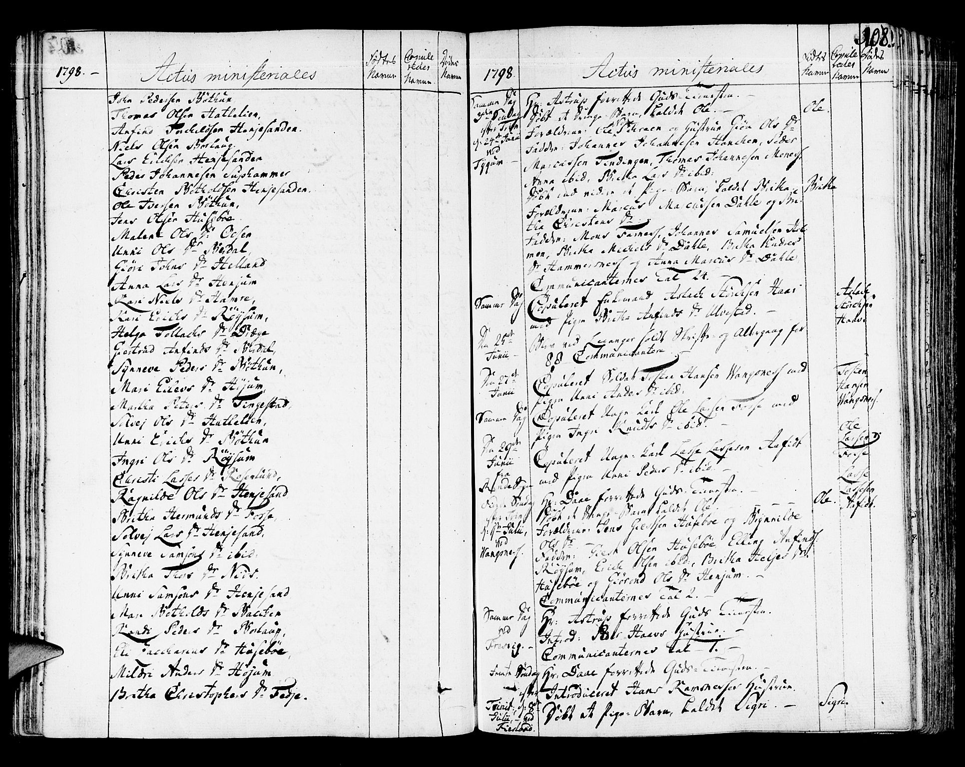 Leikanger sokneprestembete, AV/SAB-A-81001/H/Haa/Haaa/L0005: Parish register (official) no. A 5, 1792-1809, p. 108