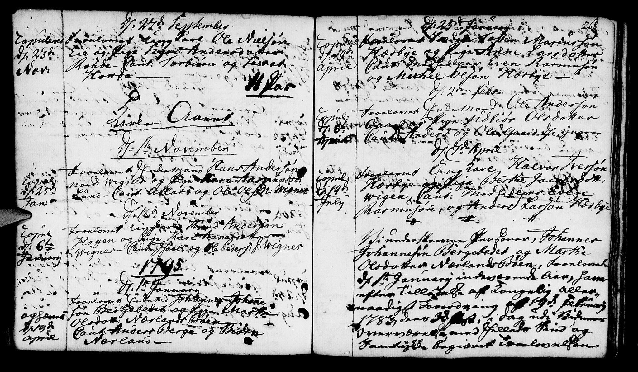 Finnøy sokneprestkontor, SAST/A-101825/H/Ha/Haa/L0005: Parish register (official) no. A 5, 1773-1816, p. 268