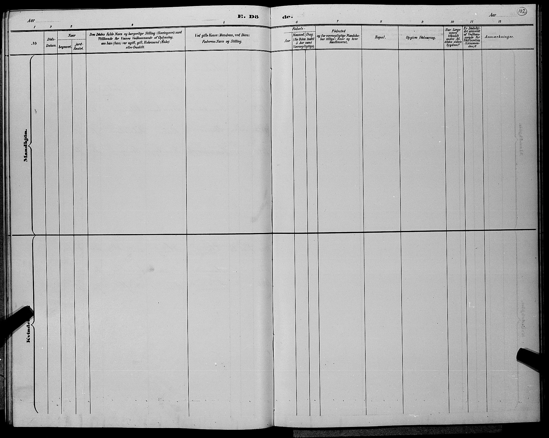 Hole kirkebøker, AV/SAKO-A-228/G/Gb/L0003: Parish register (copy) no. II 3, 1890-1901, p. 102