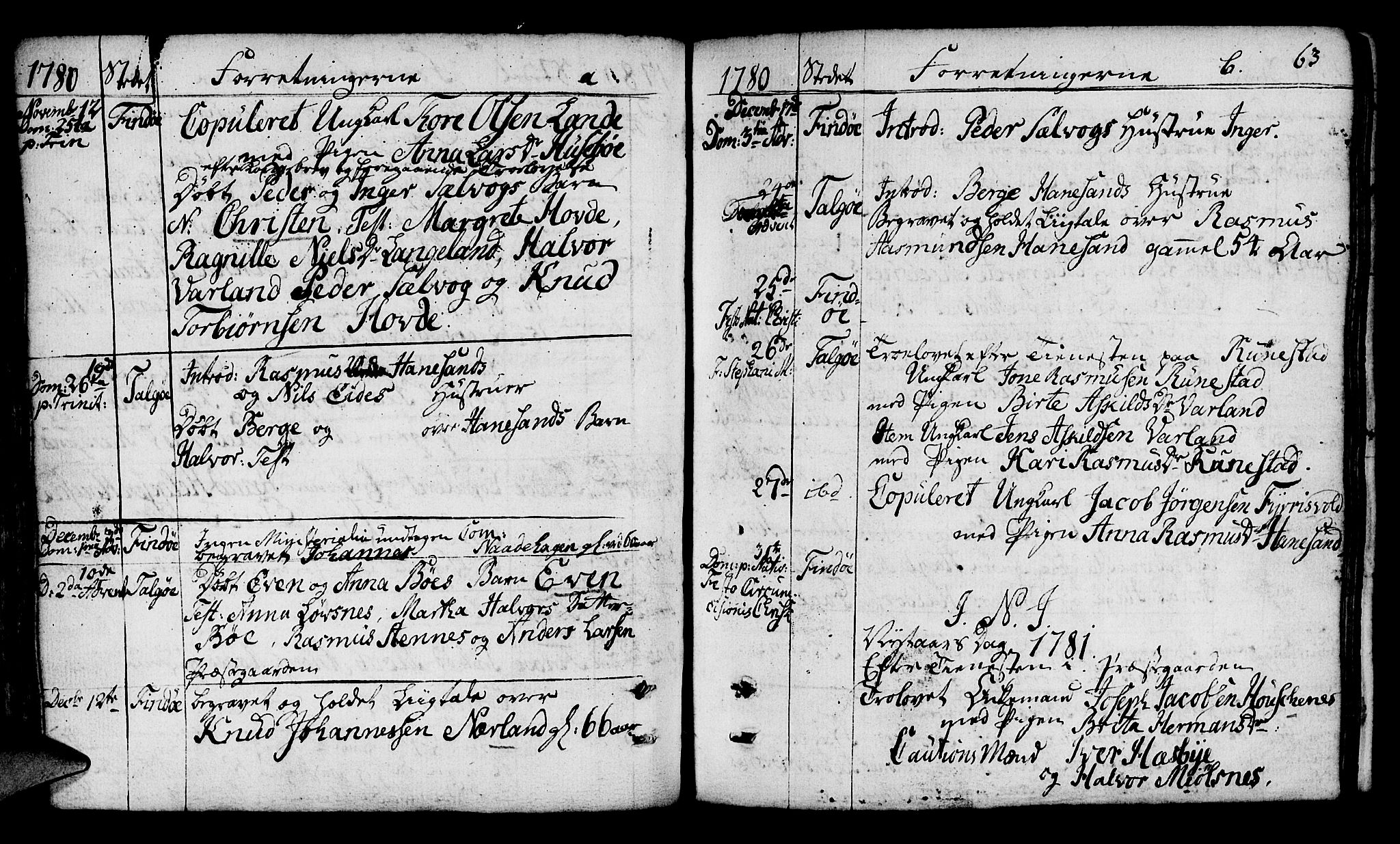 Finnøy sokneprestkontor, SAST/A-101825/H/Ha/Haa/L0005: Parish register (official) no. A 5, 1773-1816, p. 63