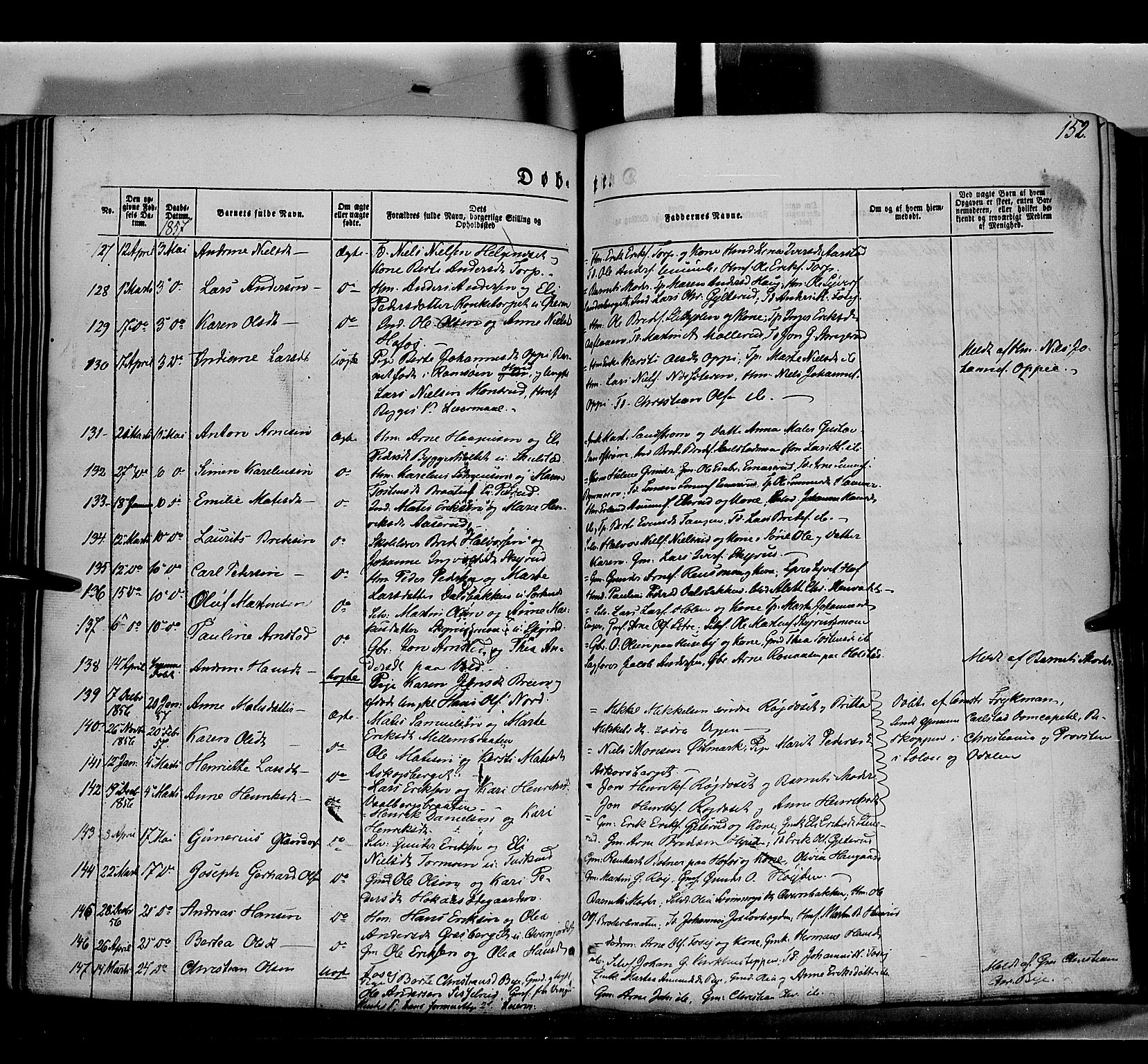 Grue prestekontor, AV/SAH-PREST-036/H/Ha/Haa/L0008: Parish register (official) no. 8, 1847-1858, p. 152