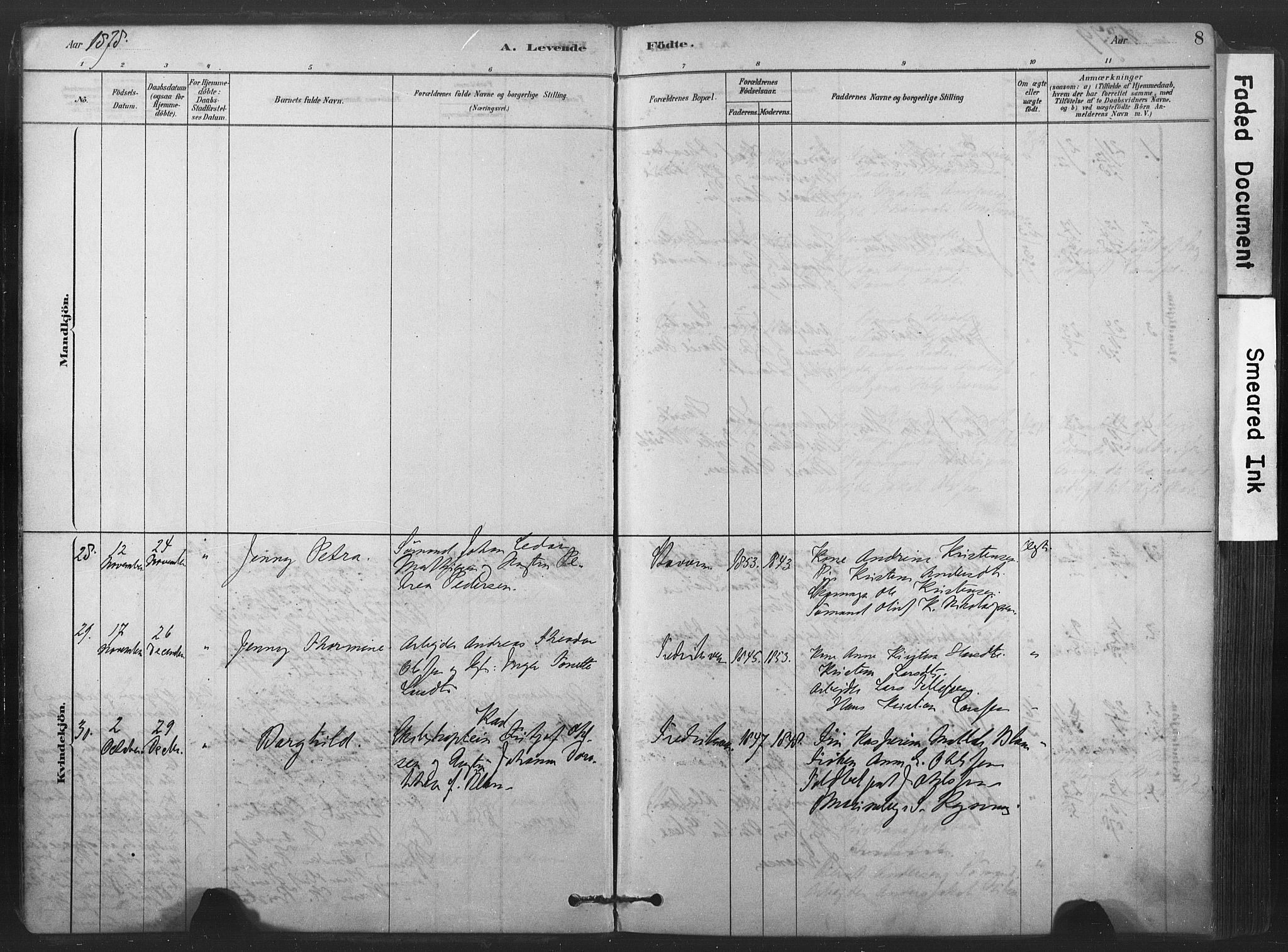 Stavern kirkebøker, AV/SAKO-A-318/F/Fa/L0008: Parish register (official) no. 8, 1878-1905, p. 8