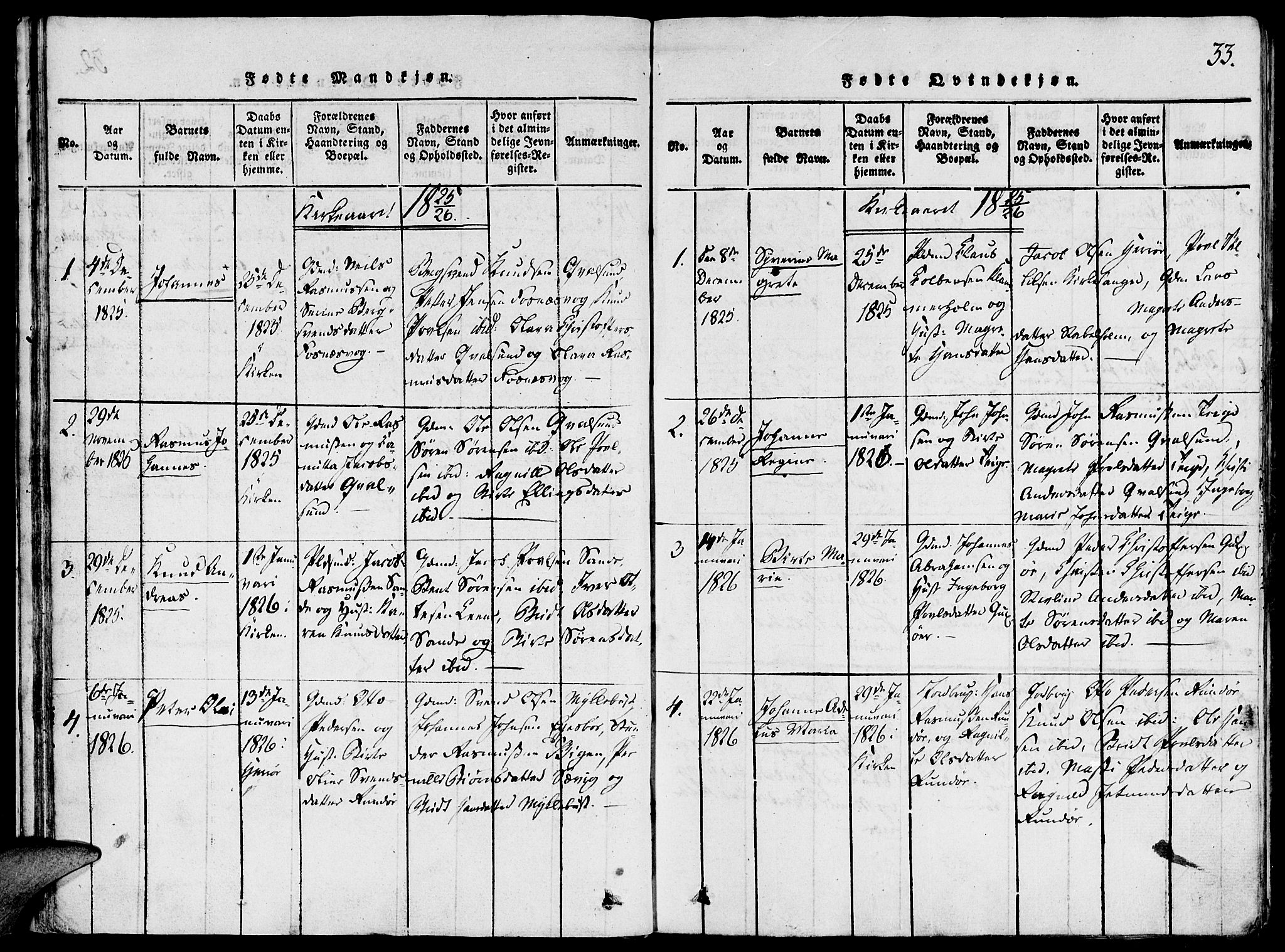 Ministerialprotokoller, klokkerbøker og fødselsregistre - Møre og Romsdal, AV/SAT-A-1454/507/L0069: Parish register (official) no. 507A04, 1816-1841, p. 33