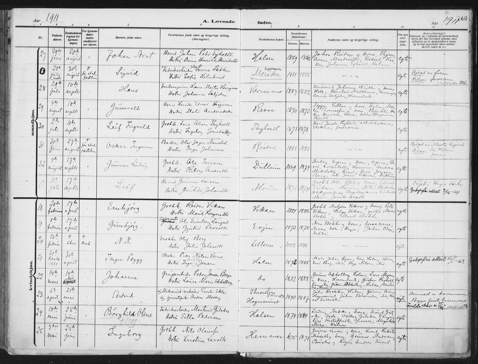 Ministerialprotokoller, klokkerbøker og fødselsregistre - Nord-Trøndelag, AV/SAT-A-1458/709/L0082: Parish register (official) no. 709A22, 1896-1916, p. 260