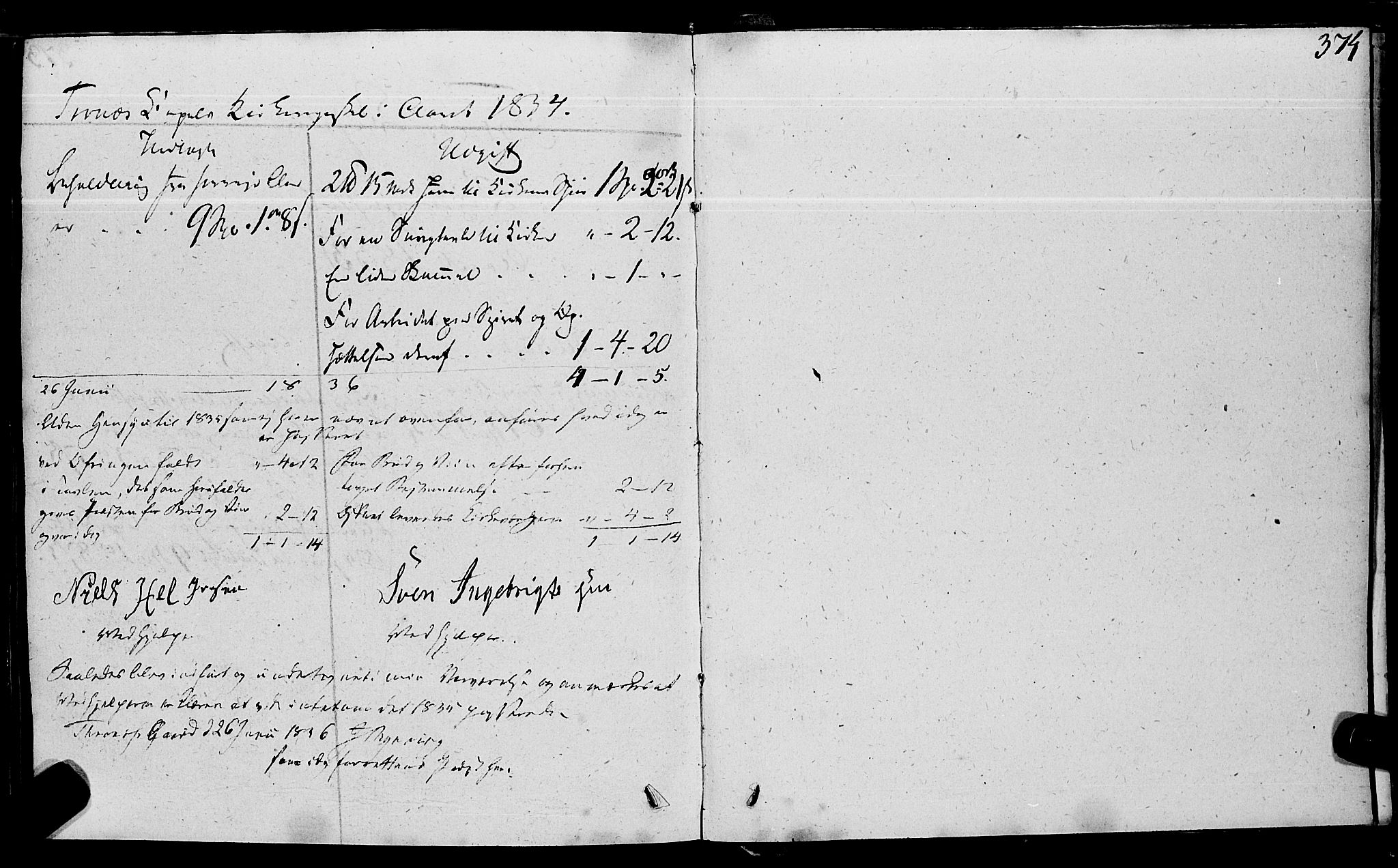 Ministerialprotokoller, klokkerbøker og fødselsregistre - Nord-Trøndelag, SAT/A-1458/762/L0538: Parish register (official) no. 762A02 /2, 1833-1879, p. 374
