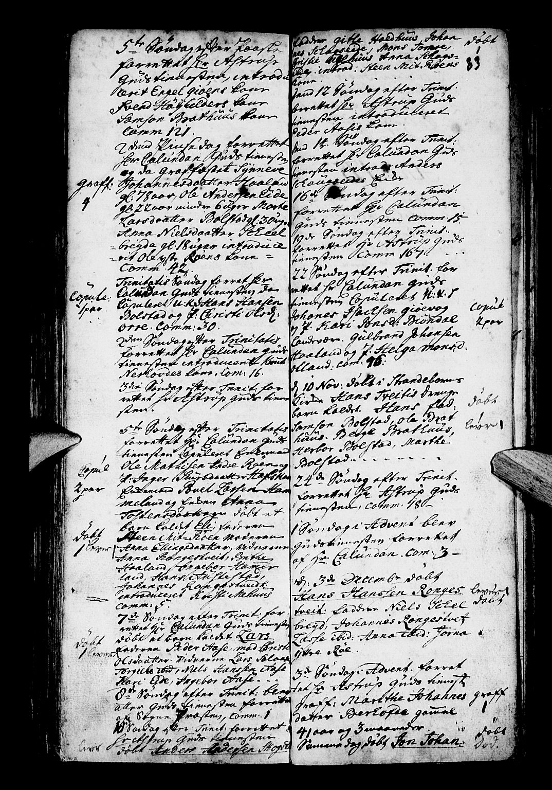 Os sokneprestembete, SAB/A-99929: Parish register (official) no. A 3, 1669-1760, p. 83