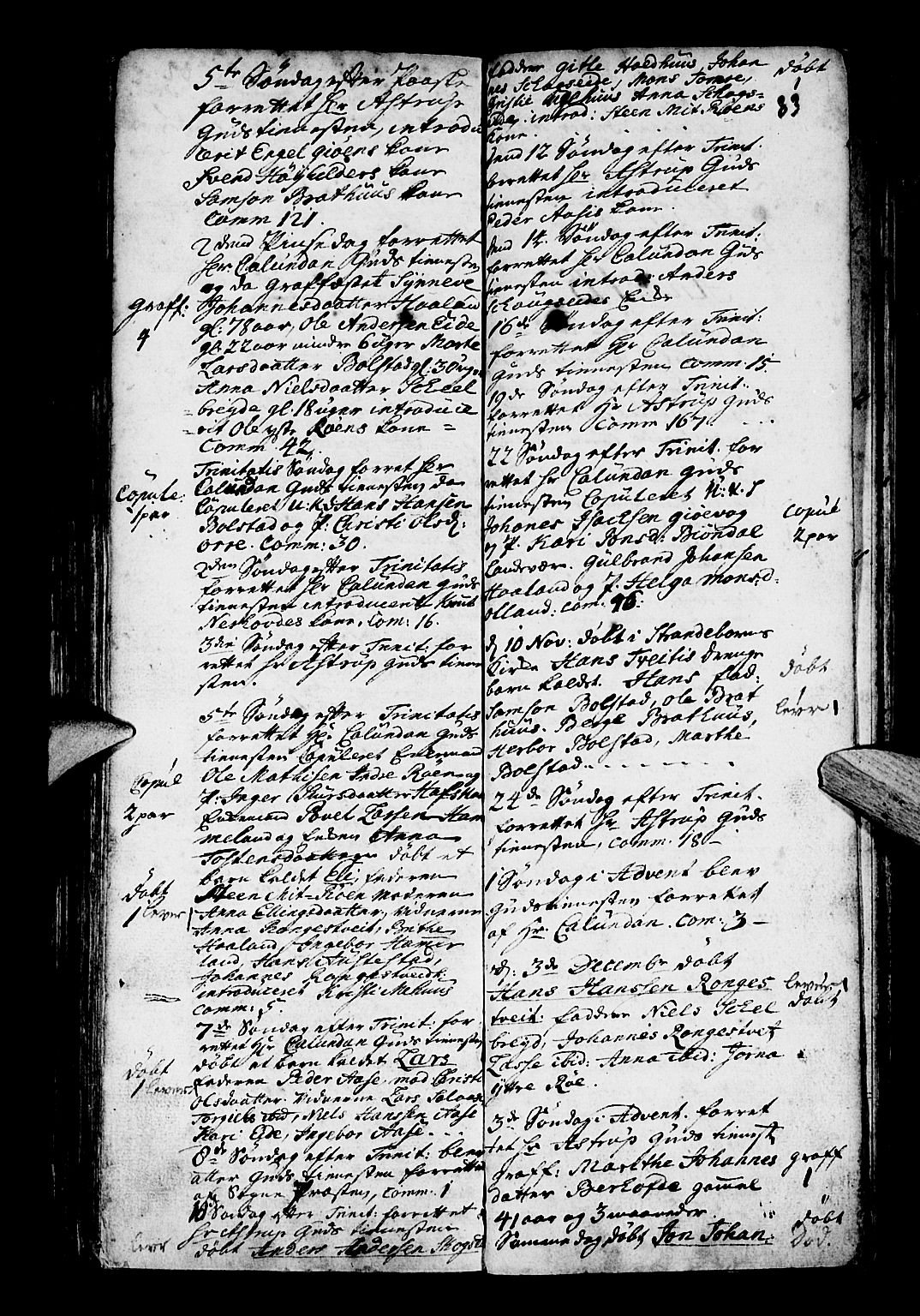 Os sokneprestembete, AV/SAB-A-99929: Parish register (official) no. A 3, 1669-1760, p. 83