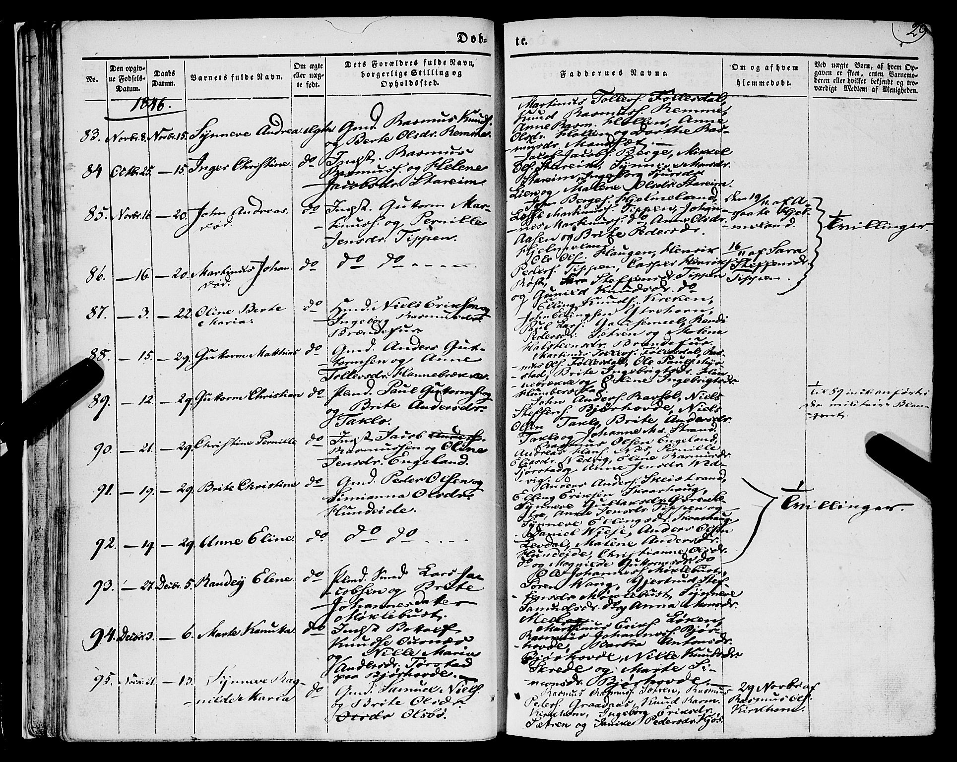 Eid sokneprestembete, AV/SAB-A-82301/H/Haa/Haaa/L0007: Parish register (official) no. A 7, 1844-1858, p. 29