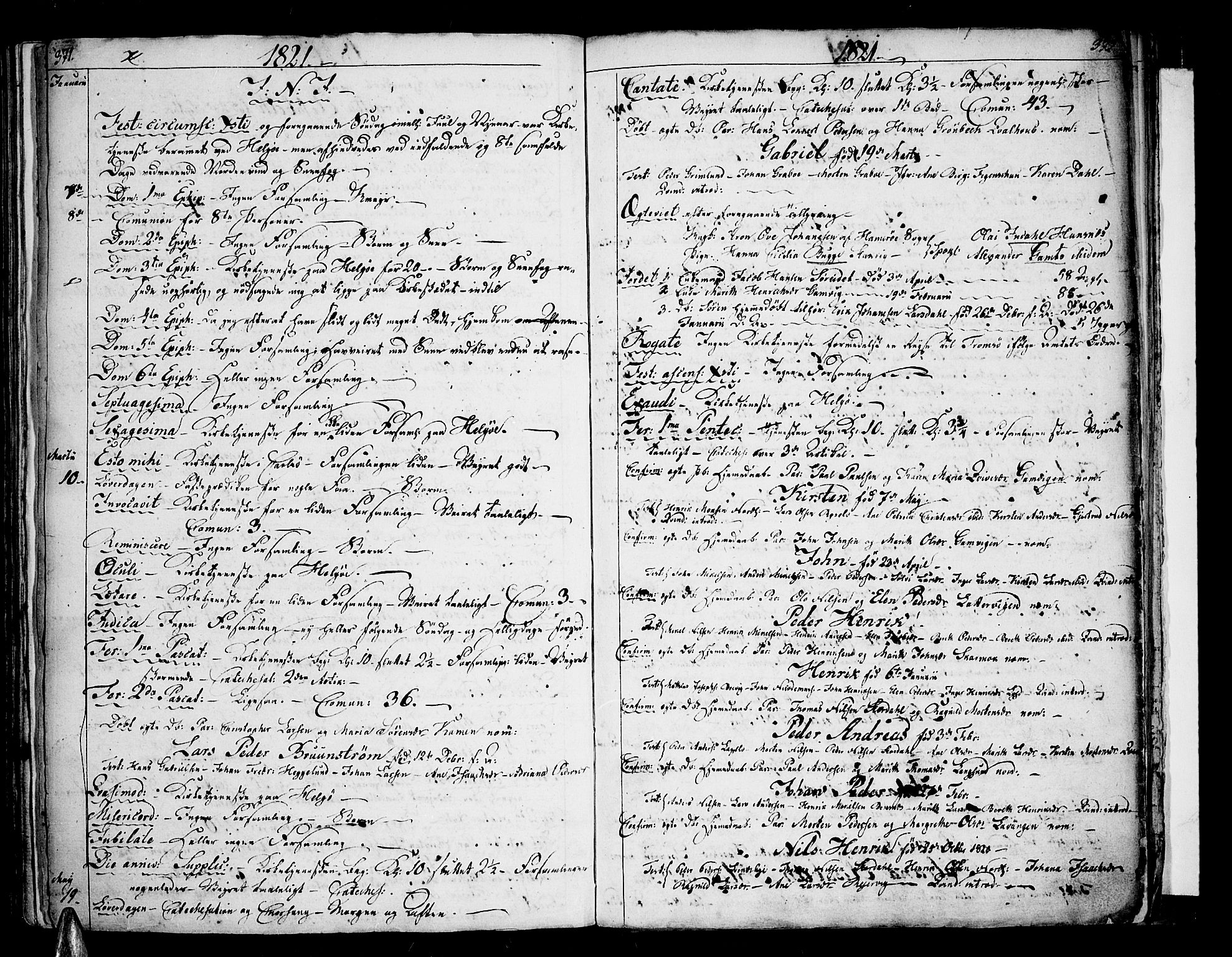 Karlsøy sokneprestembete, AV/SATØ-S-1299/H/Ha/Haa/L0001kirke: Parish register (official) no. 1, 1775-1823, p. 371-372