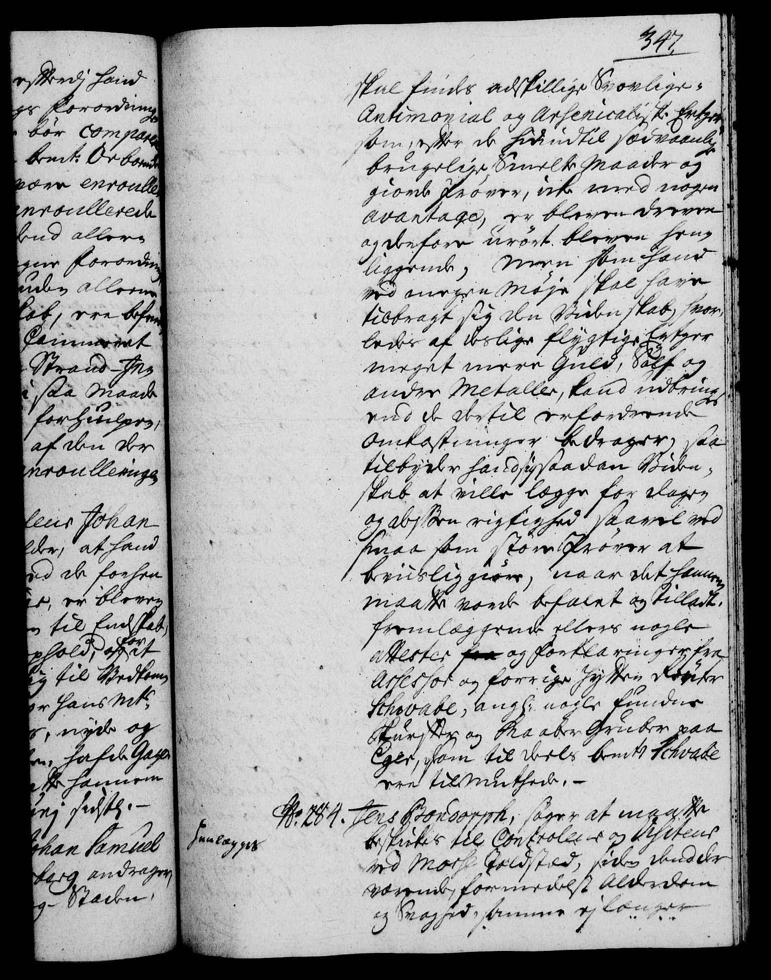 Rentekammeret, Kammerkanselliet, RA/EA-3111/G/Gh/Gha/L0023: Norsk ekstraktmemorialprotokoll (merket RK 53.68), 1741-1742, p. 347