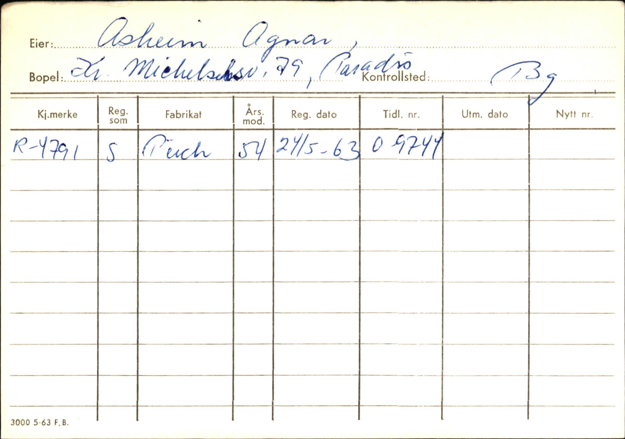 Statens vegvesen, Hordaland vegkontor, AV/SAB-A-5201/2/Ha/L0002: R-eierkort A, 1920-1971, p. 963