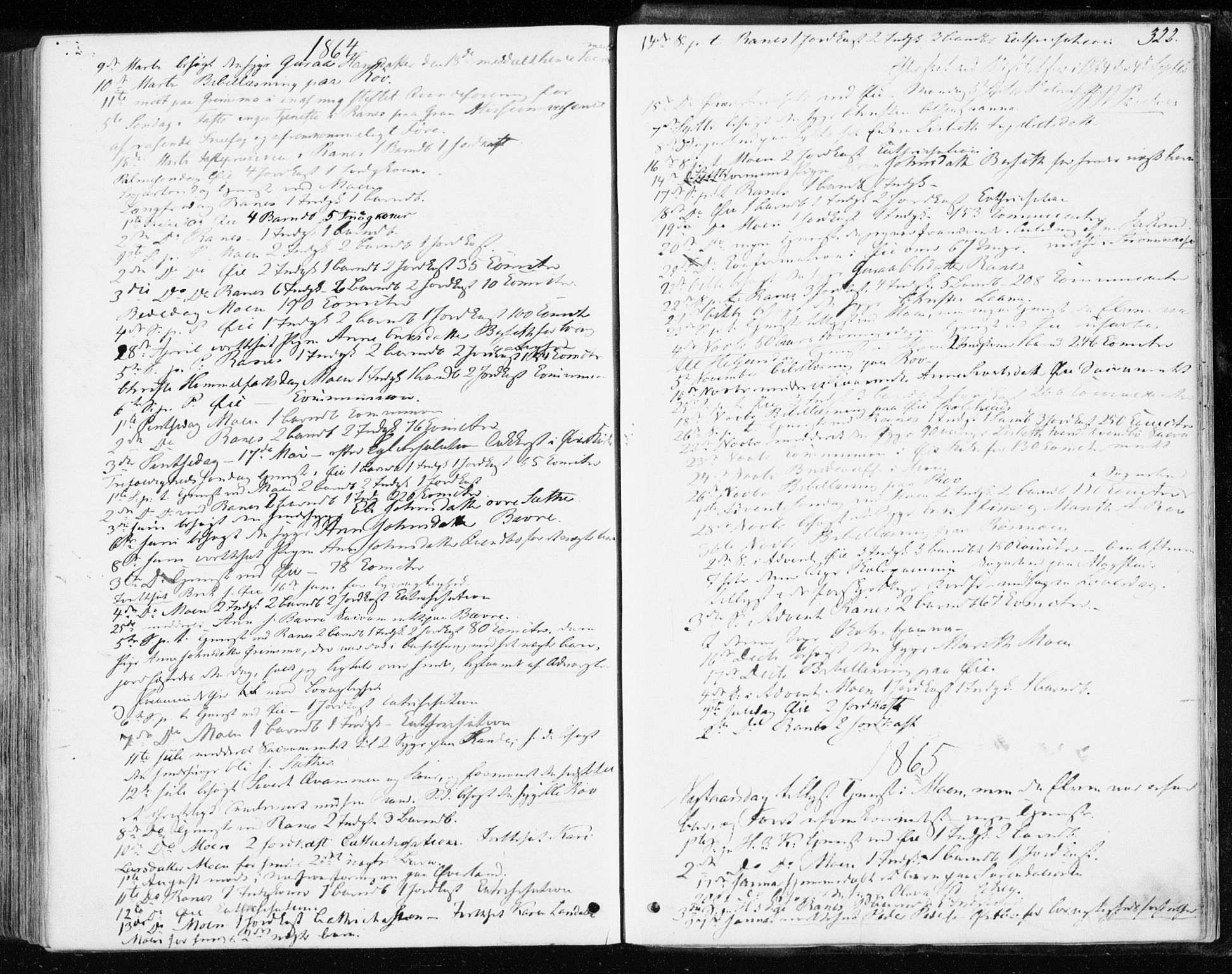 Ministerialprotokoller, klokkerbøker og fødselsregistre - Møre og Romsdal, SAT/A-1454/595/L1045: Parish register (official) no. 595A07, 1863-1873, p. 322