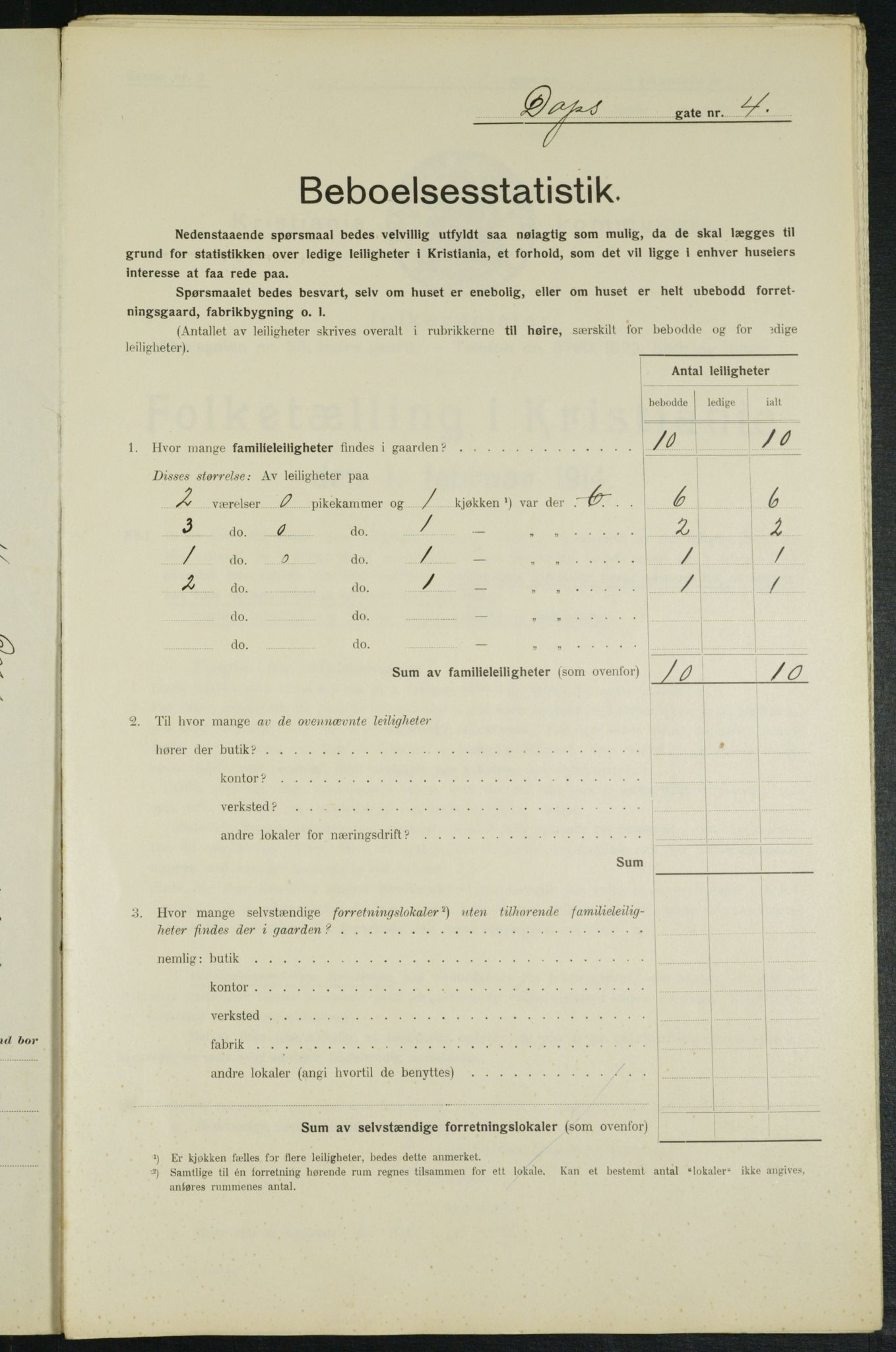 OBA, Municipal Census 1914 for Kristiania, 1914, p. 16024