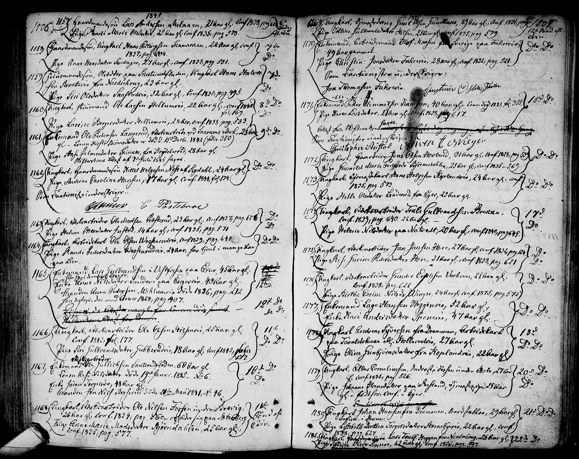 Modum kirkebøker, AV/SAKO-A-234/F/Fa/L0003: Parish register (official) no. 3, 1783-1819, p. 1006-1007