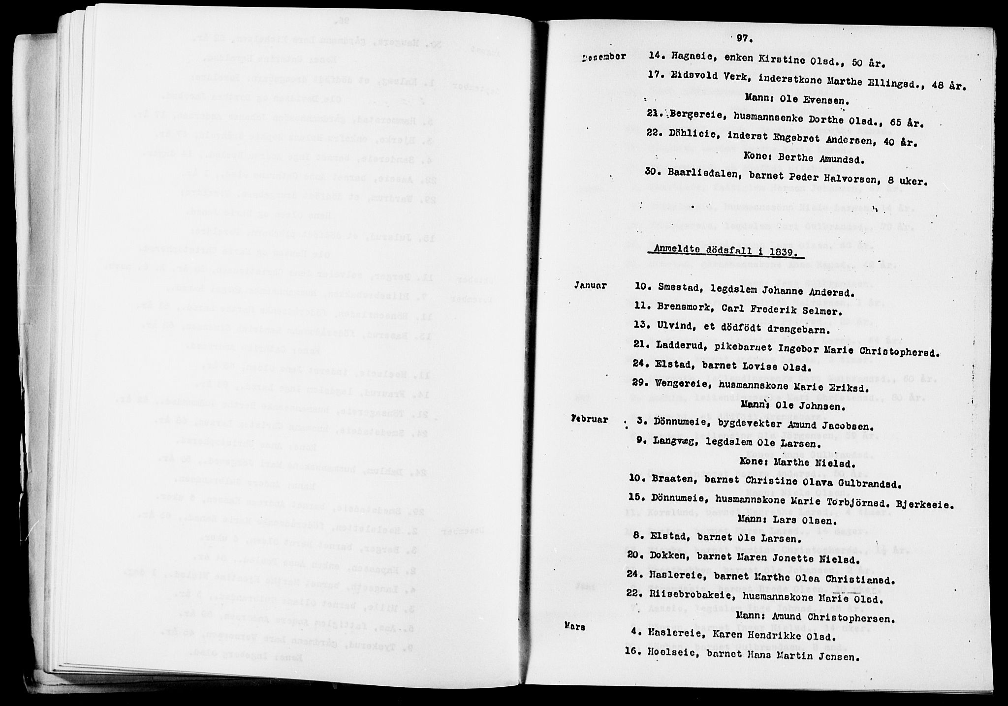 Eidsvoll prestekontor Kirkebøker, SAO/A-10888/O/Oa/L0005: Other parish register no. 5, 1815-1865, p. 97