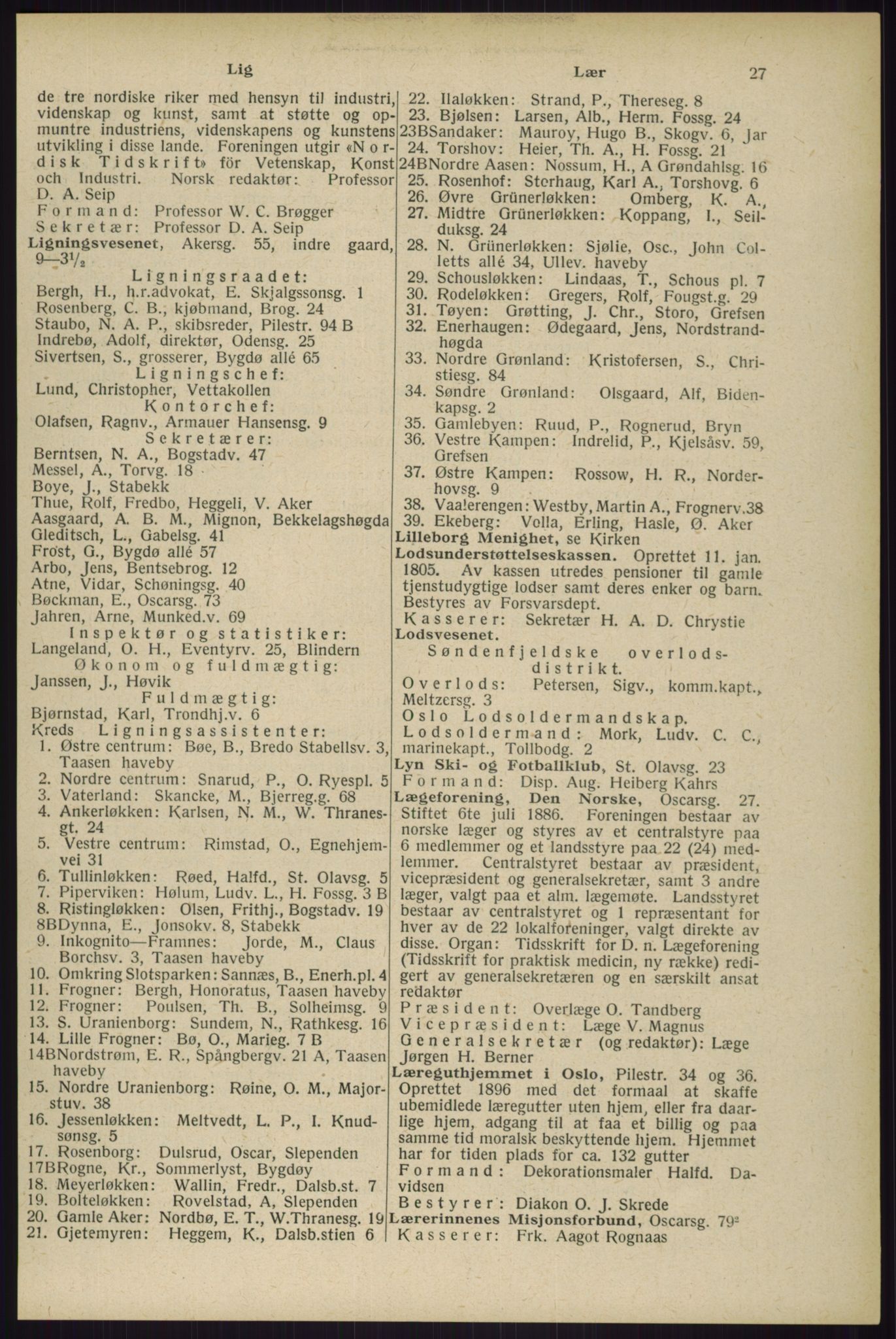Kristiania/Oslo adressebok, PUBL/-, 1929, p. 27