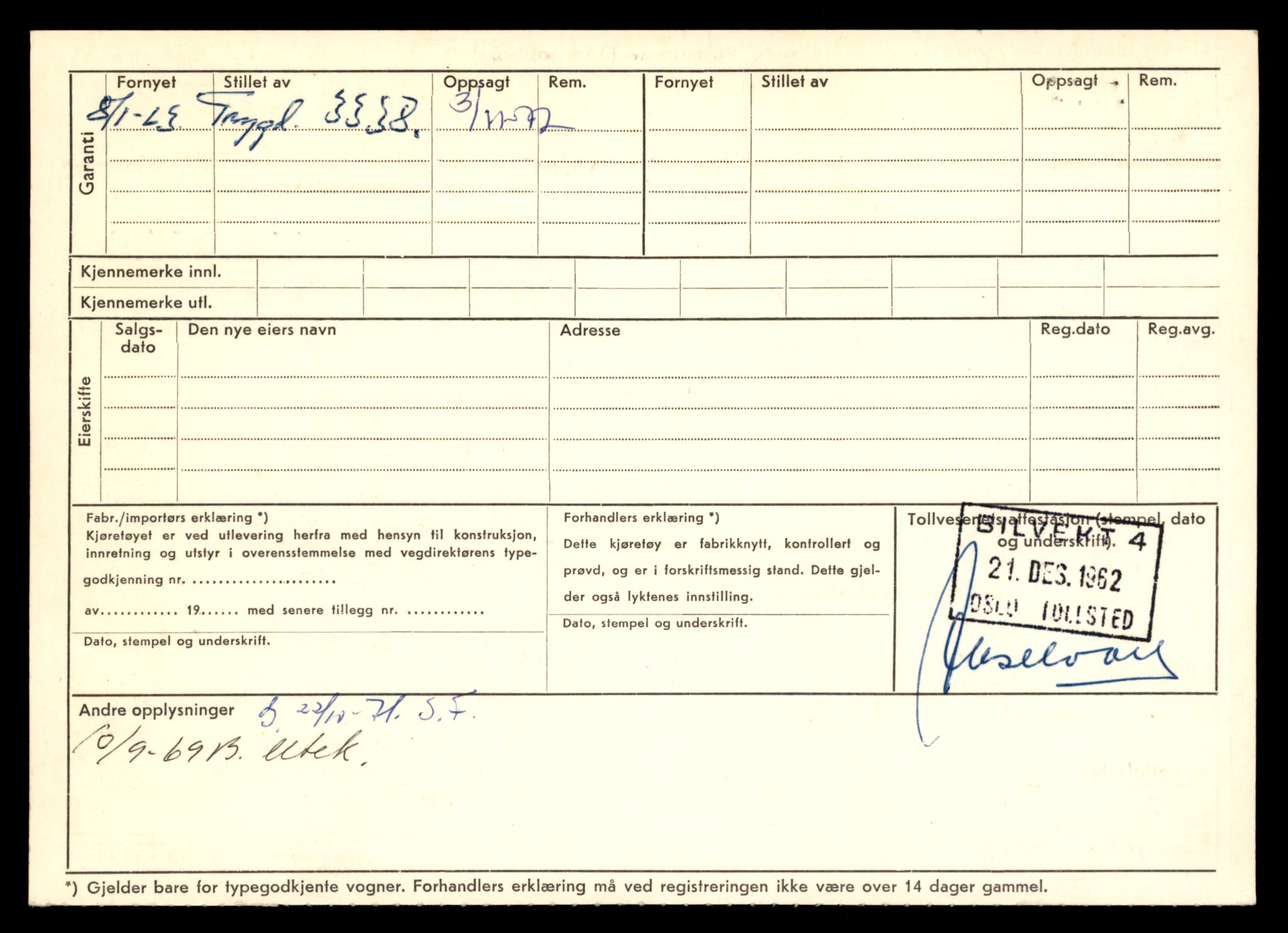 Møre og Romsdal vegkontor - Ålesund trafikkstasjon, AV/SAT-A-4099/F/Fe/L0015: Registreringskort for kjøretøy T 1700 - T 1850, 1927-1998, p. 6
