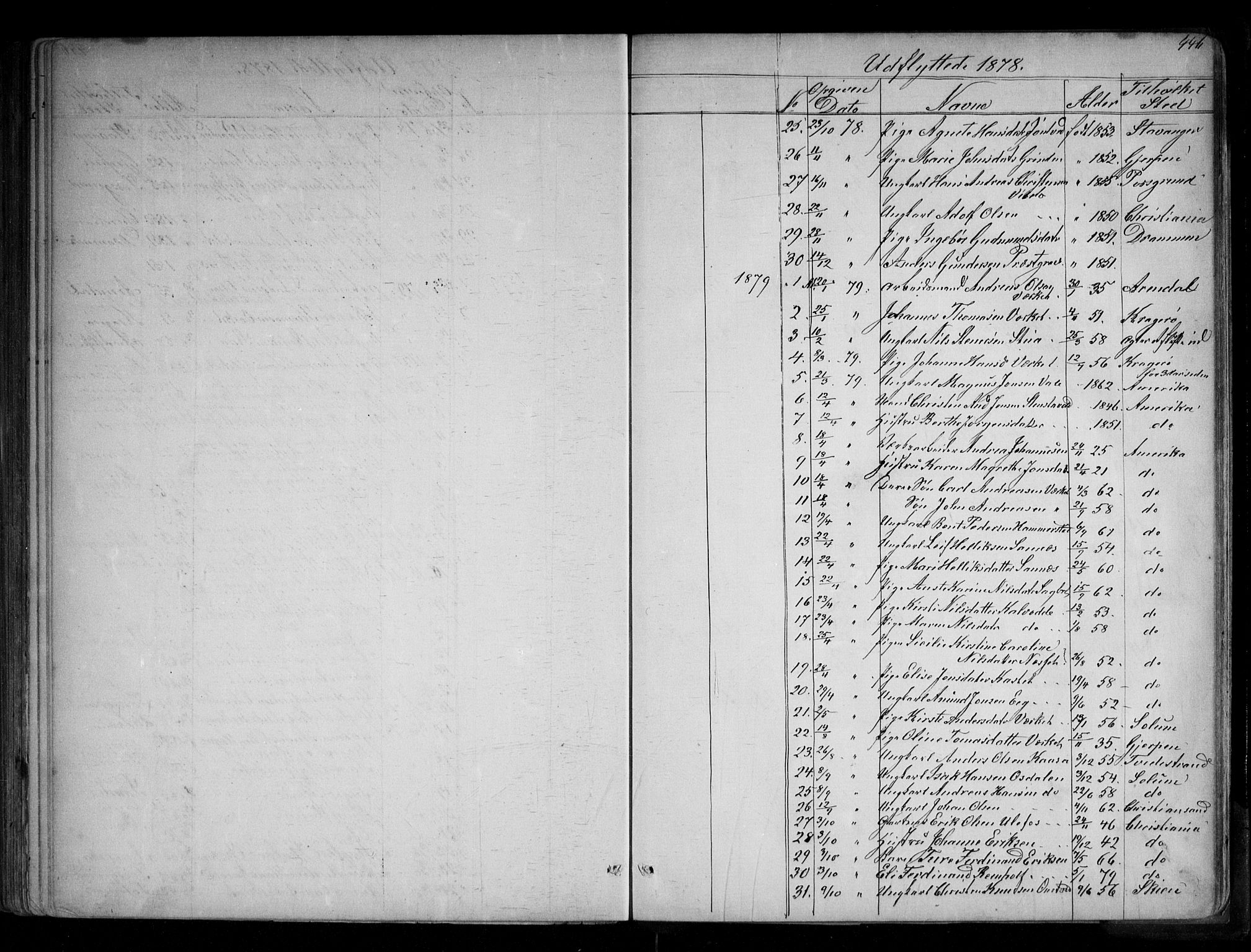 Holla kirkebøker, SAKO/A-272/G/Ga/L0004: Parish register (copy) no. I 4, 1867-1890, p. 446