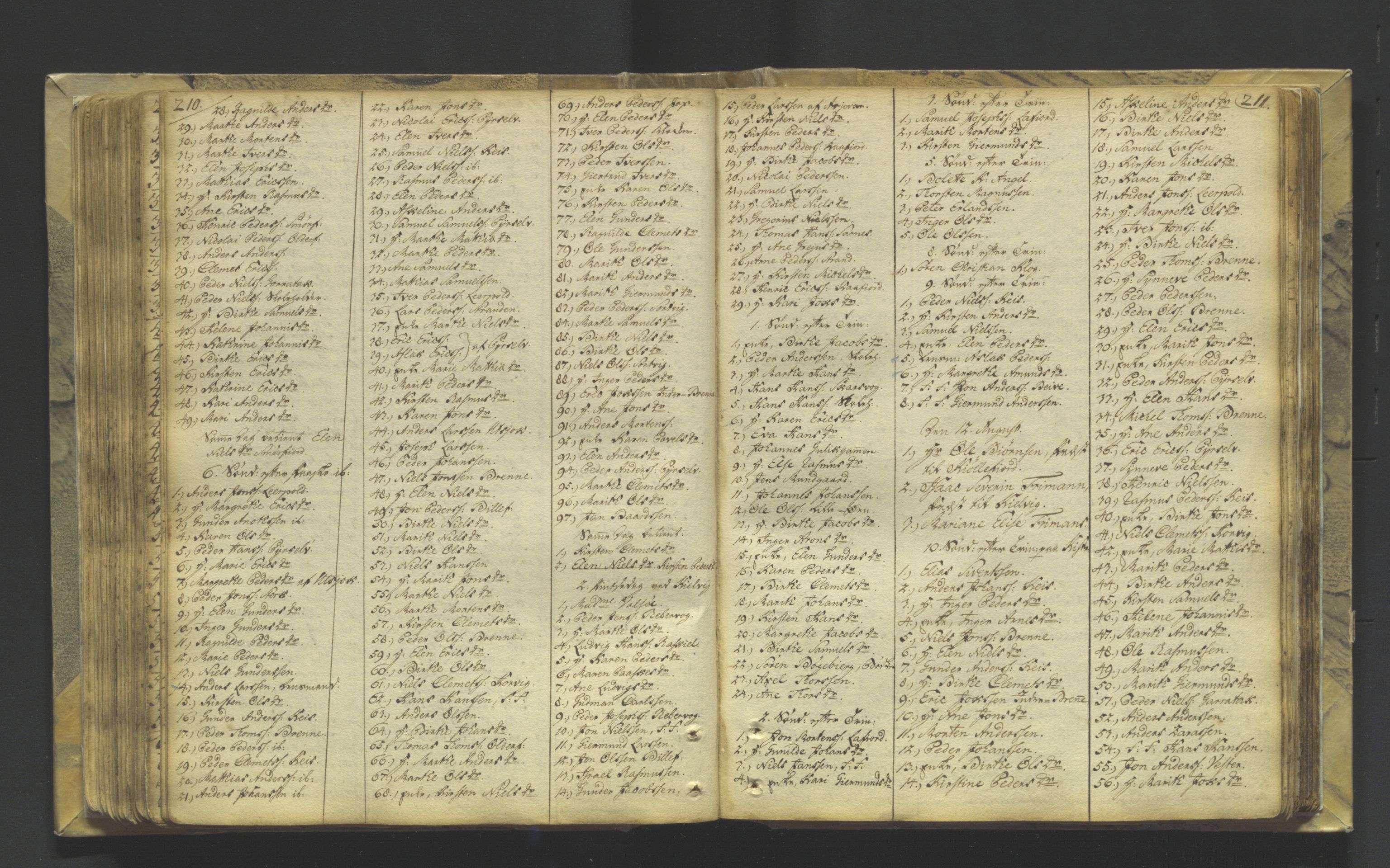 Kistrand/Porsanger sokneprestembete, SATØ/S-1351/H/Ha/L0001.kirke: Parish register (official) no. 1, 1764-1792, p. 210-211