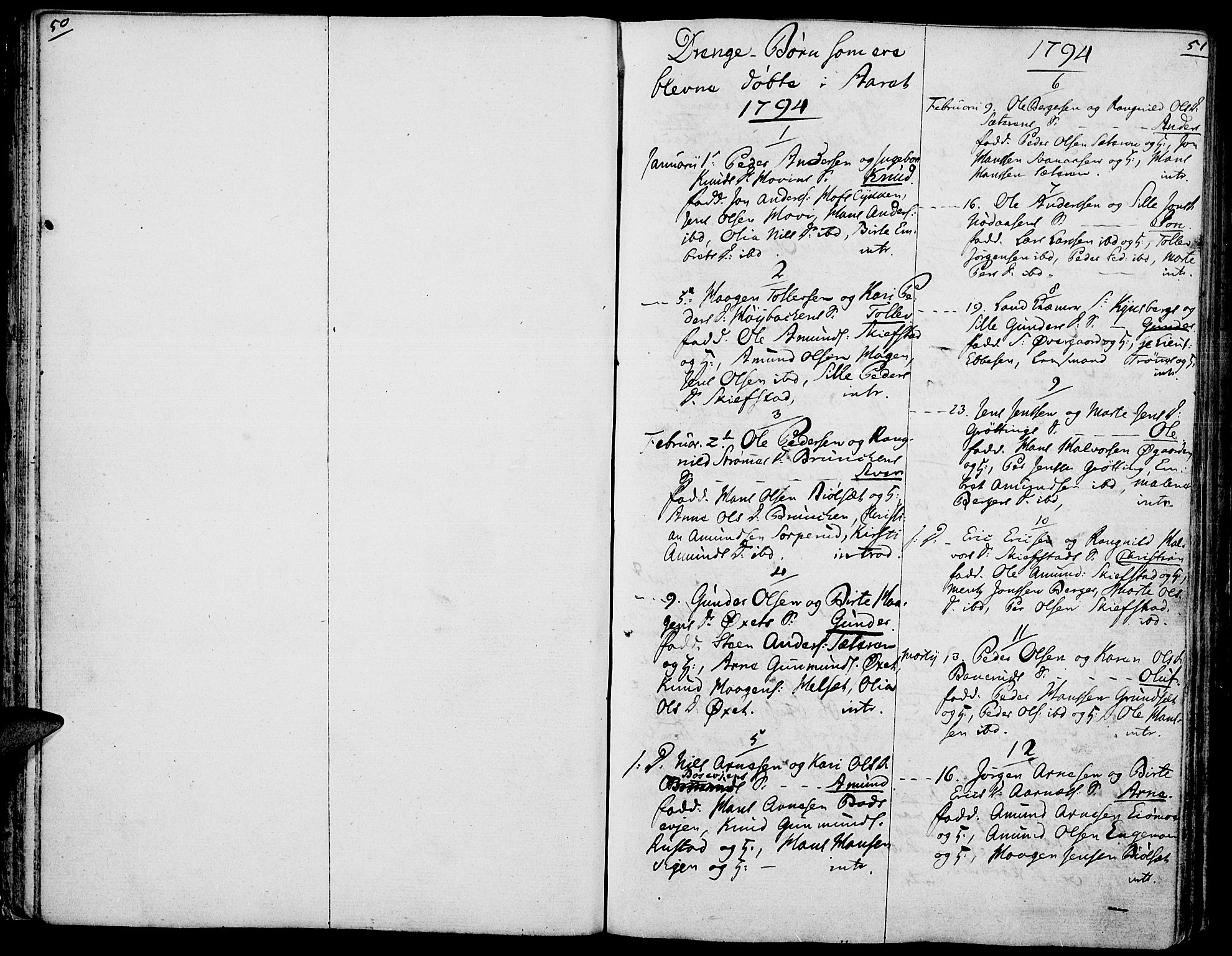 Elverum prestekontor, SAH/PREST-044/H/Ha/Haa/L0006: Parish register (official) no. 6, 1794-1814, p. 50-51