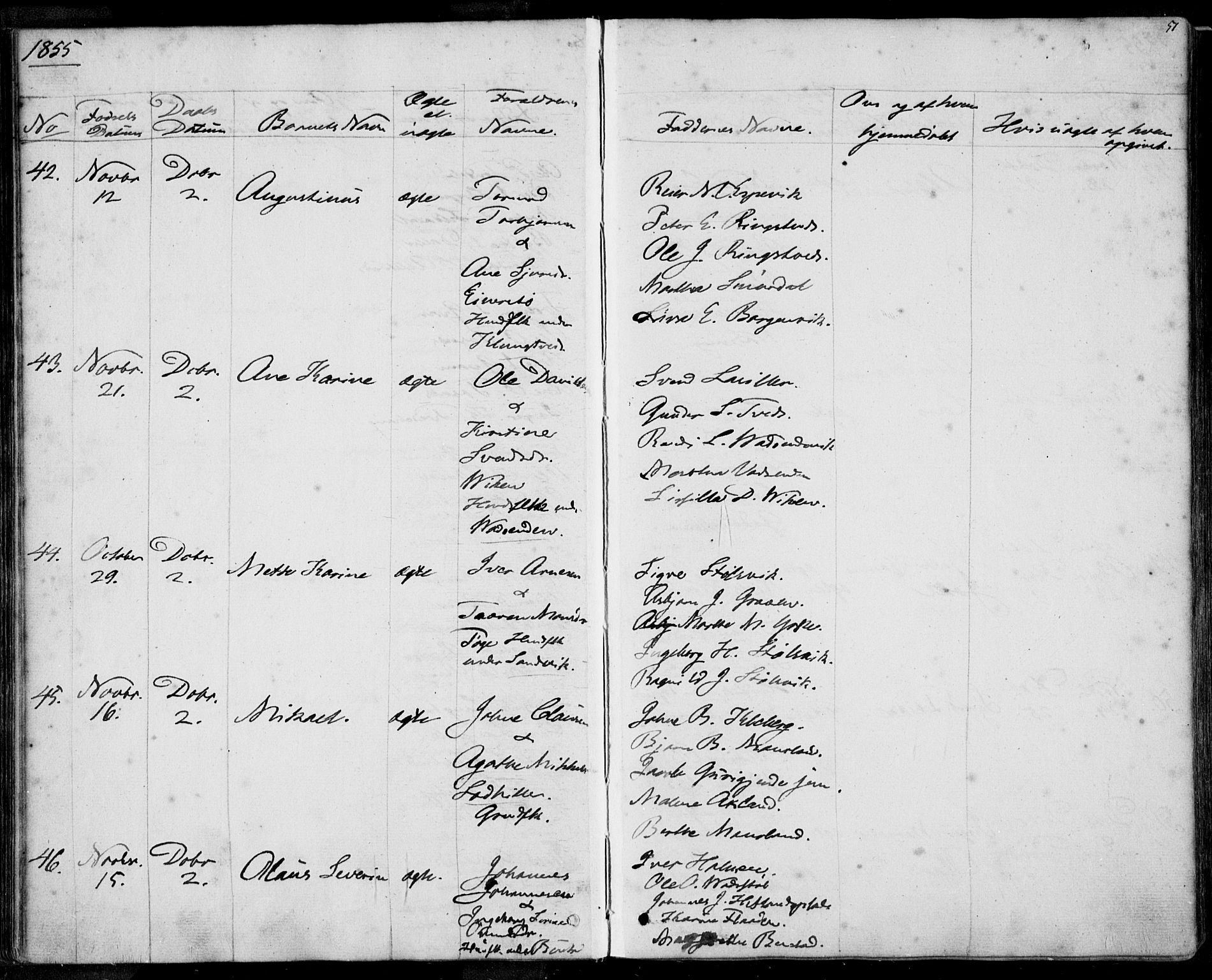 Nedstrand sokneprestkontor, AV/SAST-A-101841/01/IV: Parish register (official) no. A 8, 1839-1860, p. 51