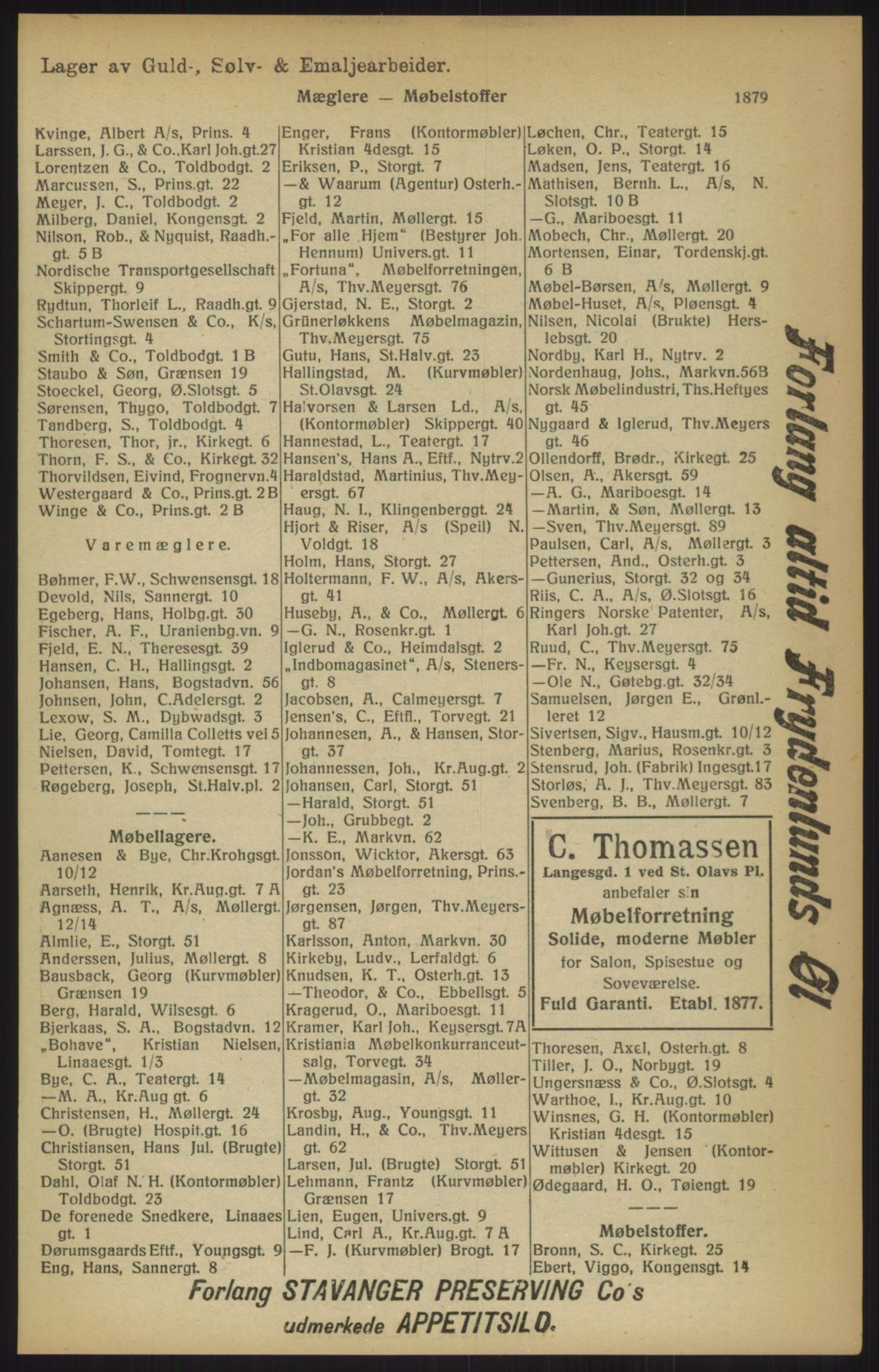 Kristiania/Oslo adressebok, PUBL/-, 1915, p. 1879