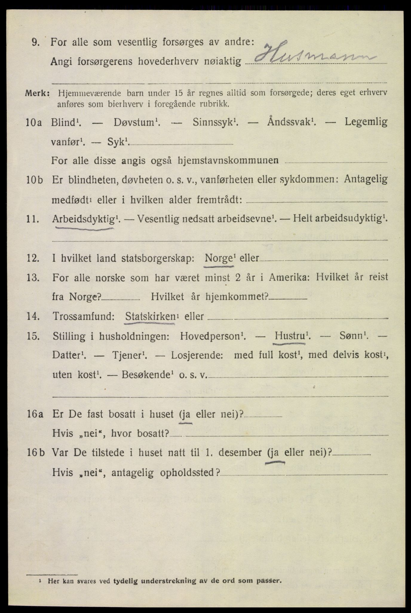 SAH, 1920 census for Ringsaker, 1920, p. 9705