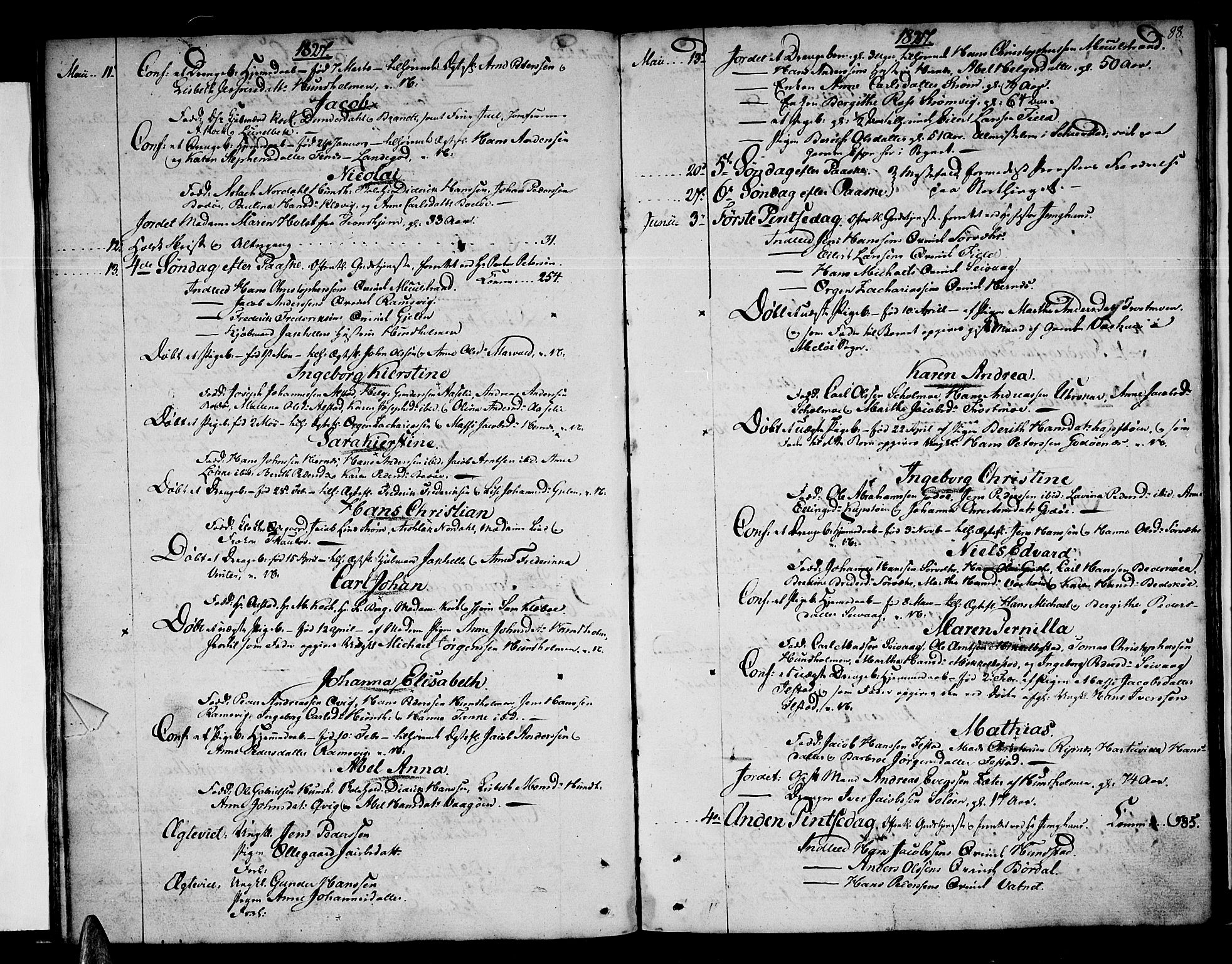 Ministerialprotokoller, klokkerbøker og fødselsregistre - Nordland, SAT/A-1459/801/L0005: Parish register (official) no. 801A05, 1818-1834, p. 88