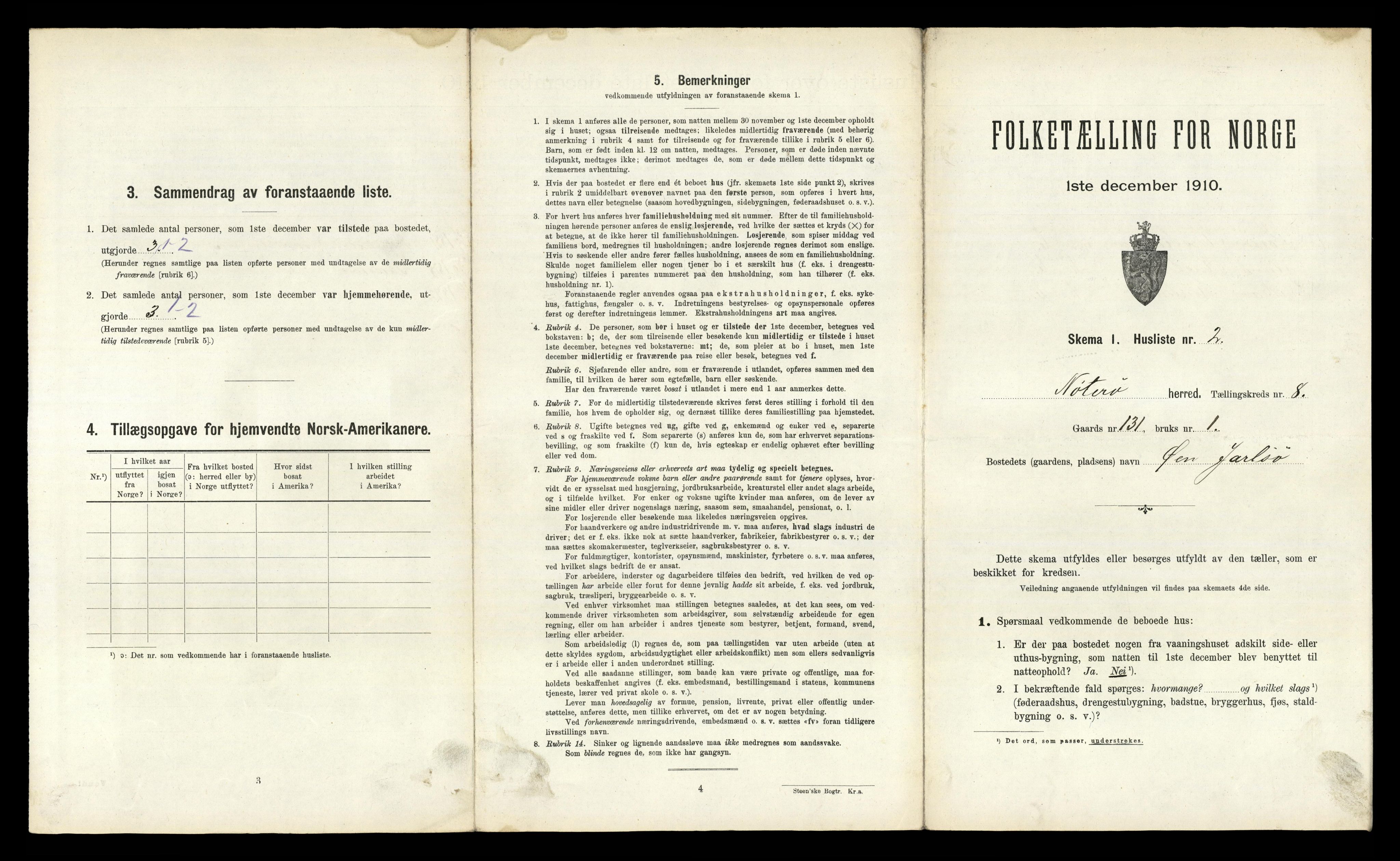 RA, 1910 census for Nøtterøy, 1910, p. 2384