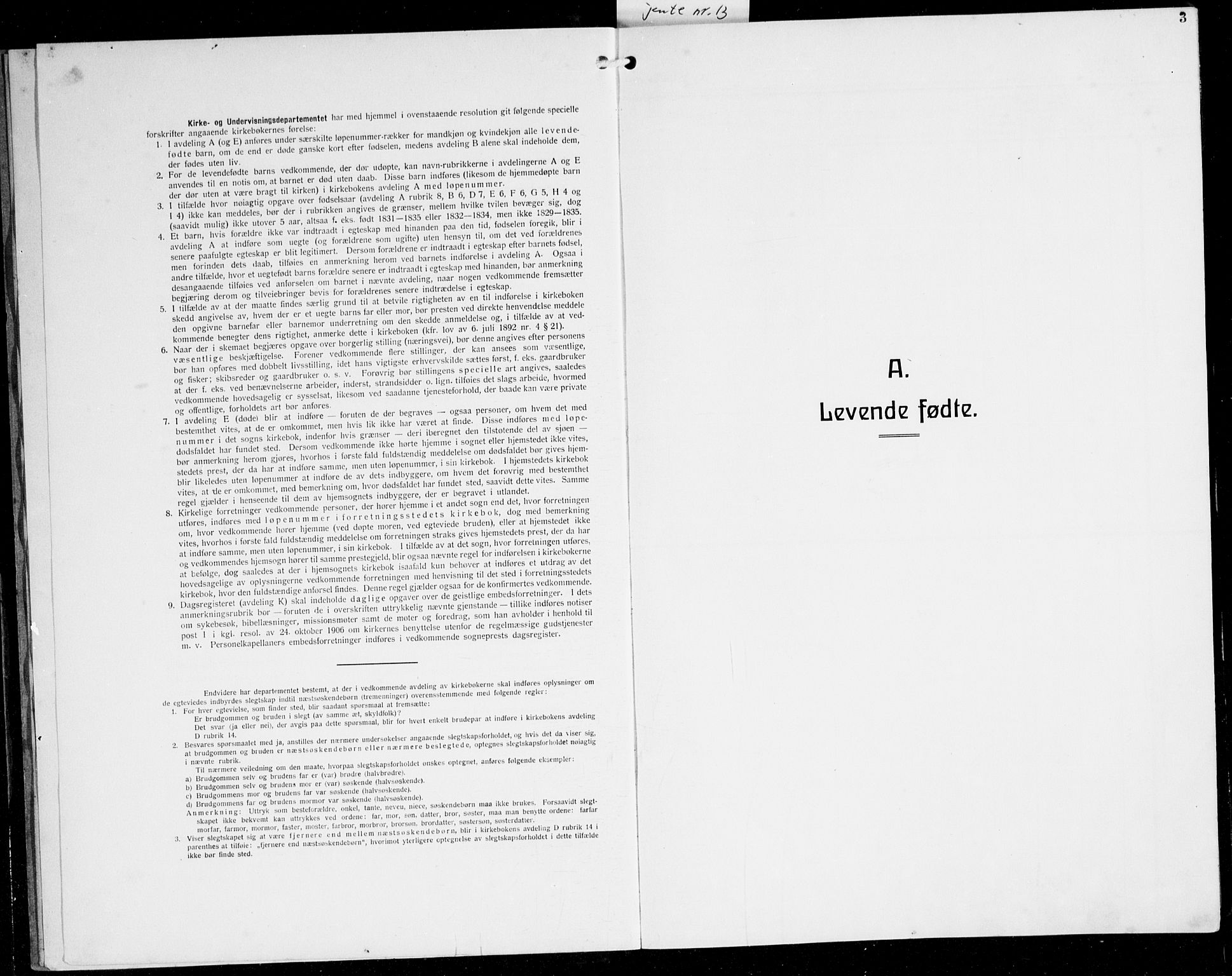 Sveio Sokneprestembete, SAB/A-78501/H/Hab: Parish register (copy) no. A 6, 1927-1945, p. 3