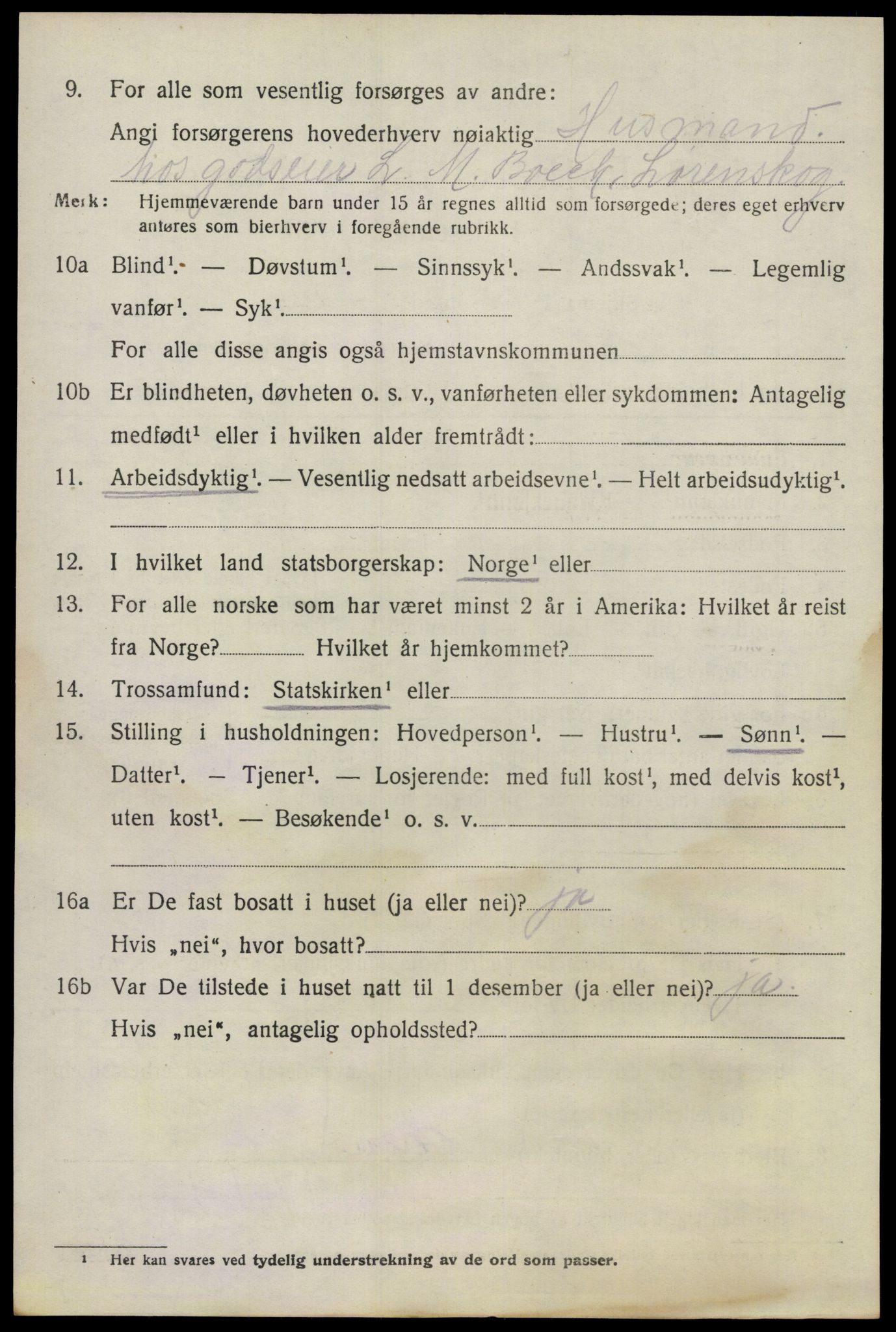 SAO, 1920 census for Lørenskog, 1920, p. 6953