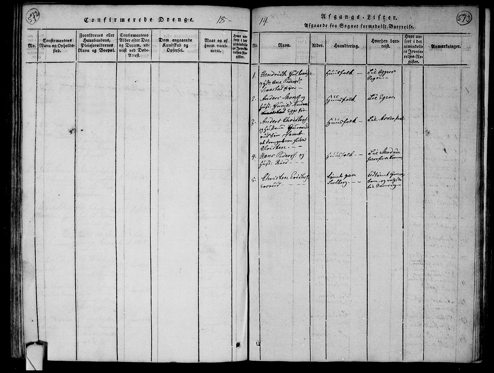 Lier kirkebøker, AV/SAKO-A-230/F/Fa/L0008: Parish register (official) no. I 8, 1813-1825, p. 572-573