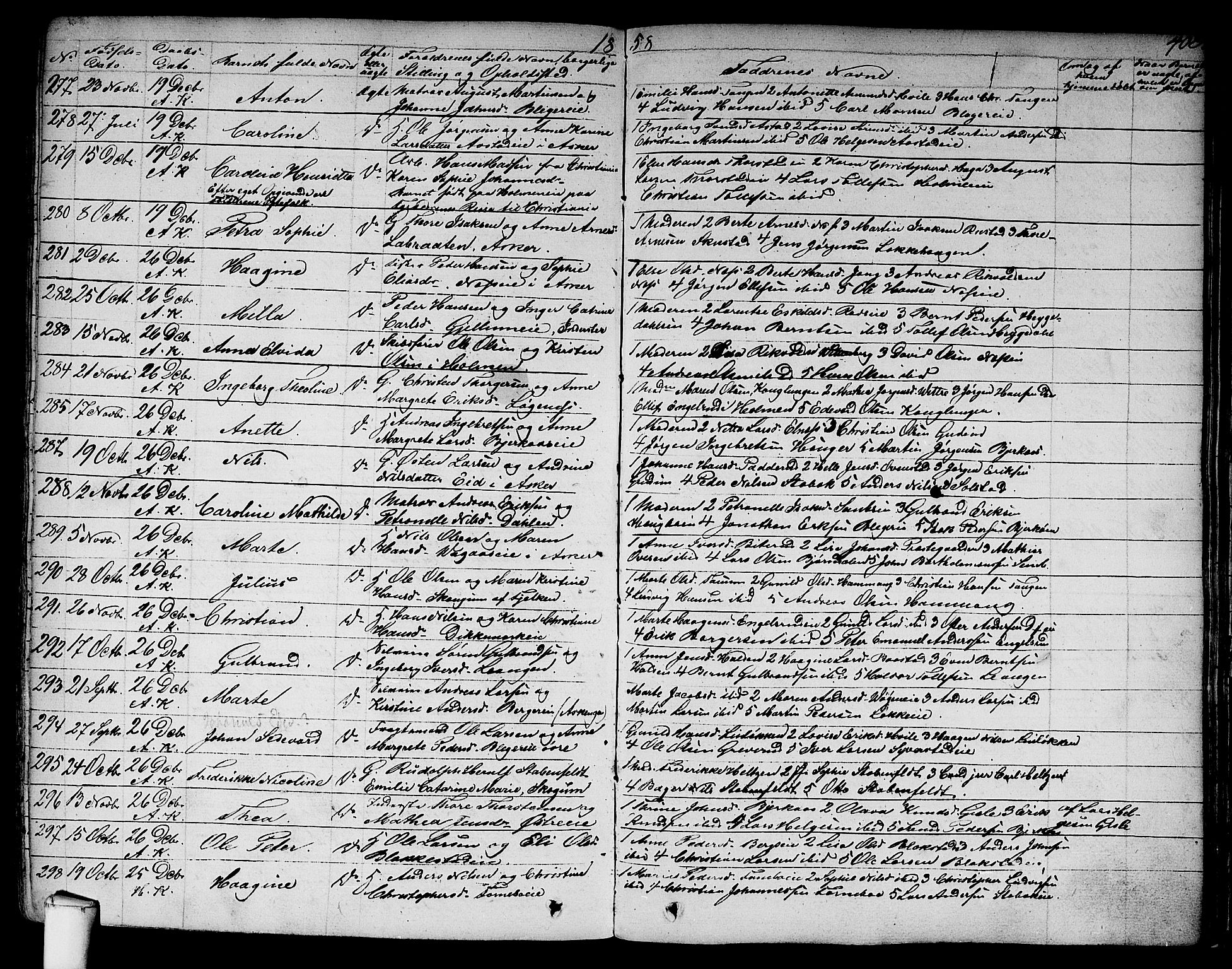 Asker prestekontor Kirkebøker, SAO/A-10256a/F/Fa/L0007: Parish register (official) no. I 7, 1825-1864, p. 408