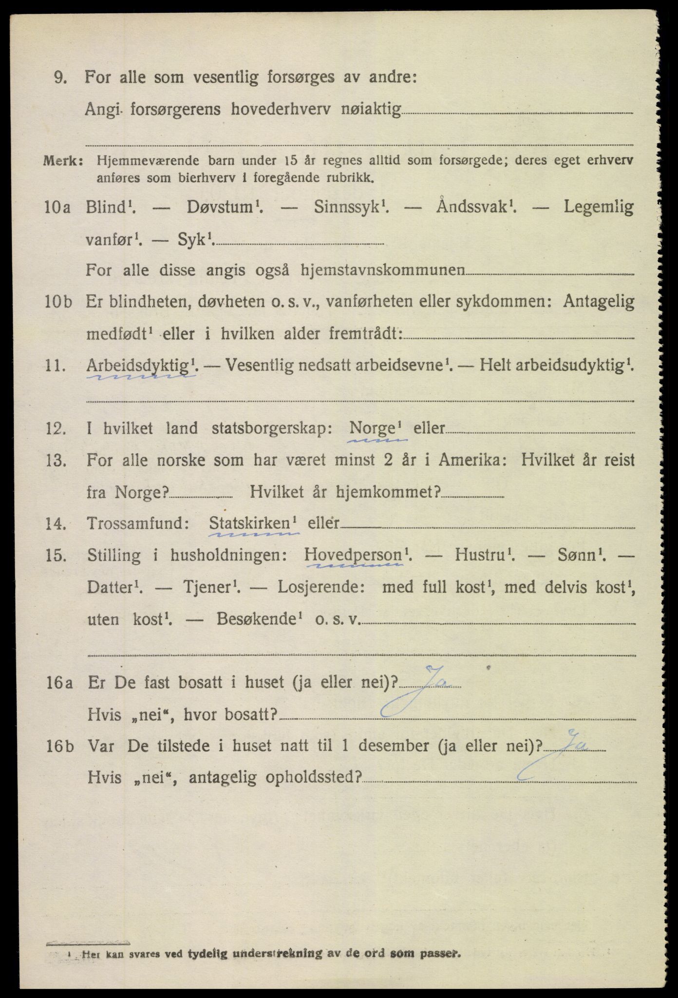 SAK, 1920 census for Holt, 1920, p. 4927