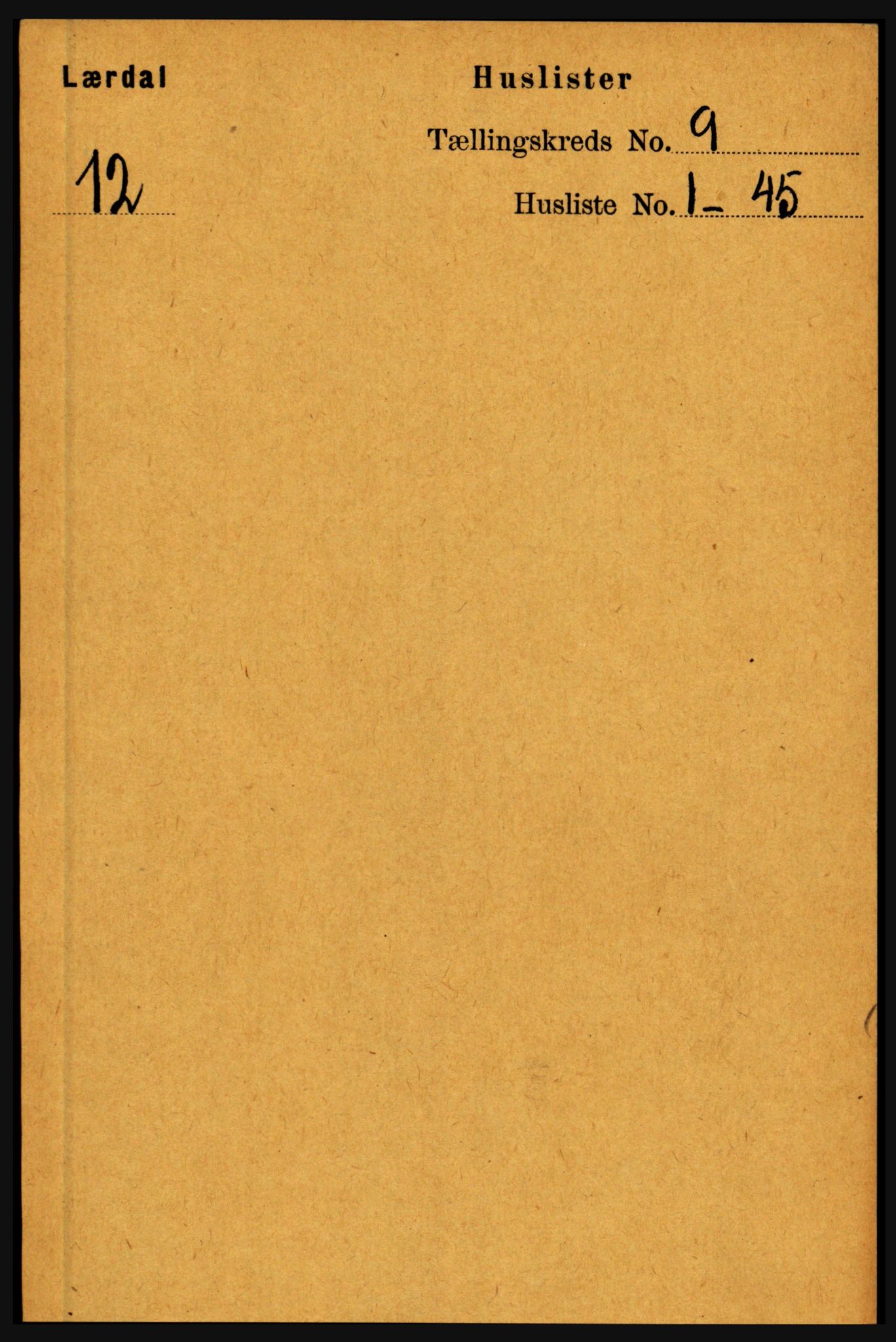 RA, 1891 census for 1422 Lærdal, 1891, p. 1331