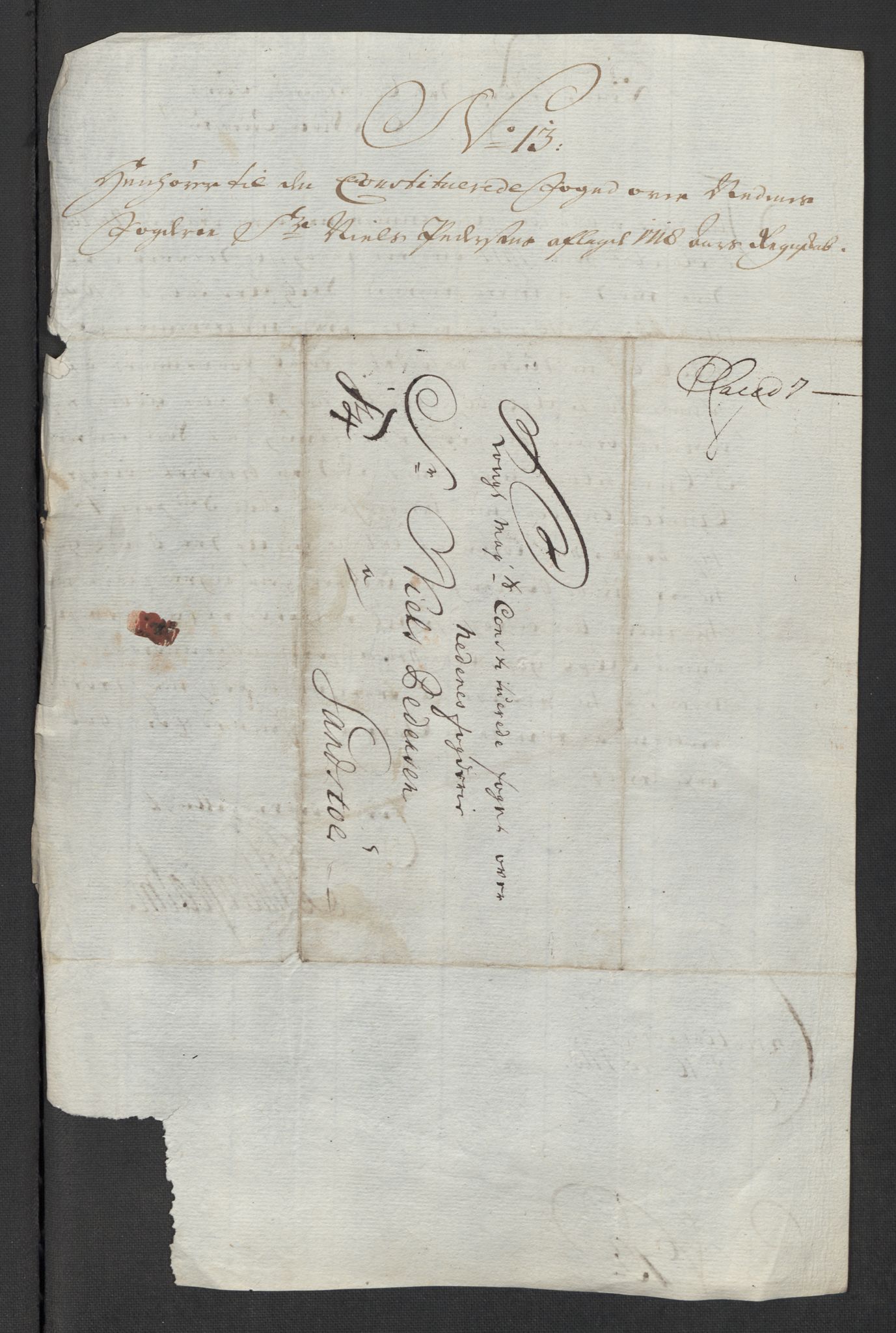 Rentekammeret inntil 1814, Reviderte regnskaper, Fogderegnskap, AV/RA-EA-4092/R39/L2327: Fogderegnskap Nedenes, 1718, p. 222