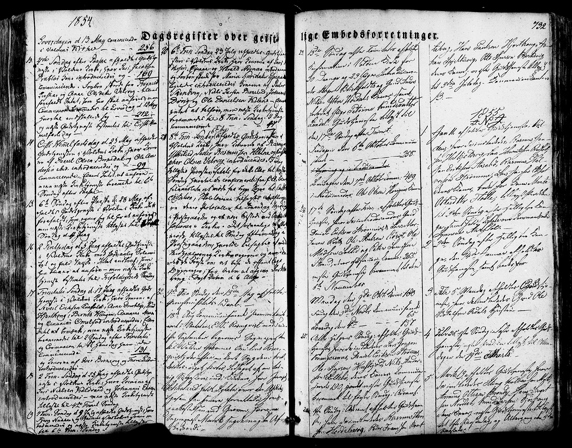 Ministerialprotokoller, klokkerbøker og fødselsregistre - Møre og Romsdal, SAT/A-1454/511/L0140: Parish register (official) no. 511A07, 1851-1878, p. 732