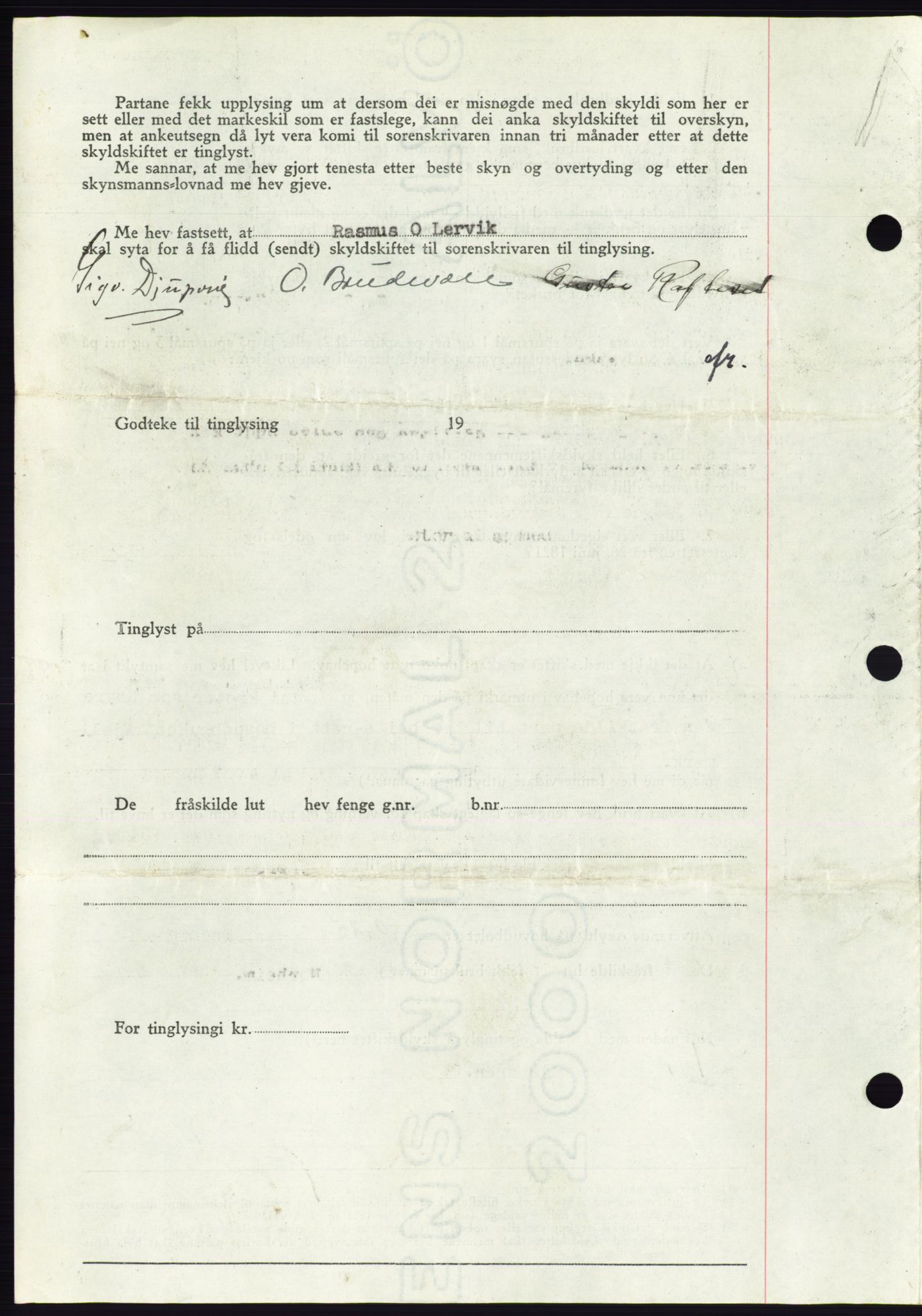 Søre Sunnmøre sorenskriveri, AV/SAT-A-4122/1/2/2C/L0076: Mortgage book no. 2A, 1943-1944, Diary no: : 861/1944