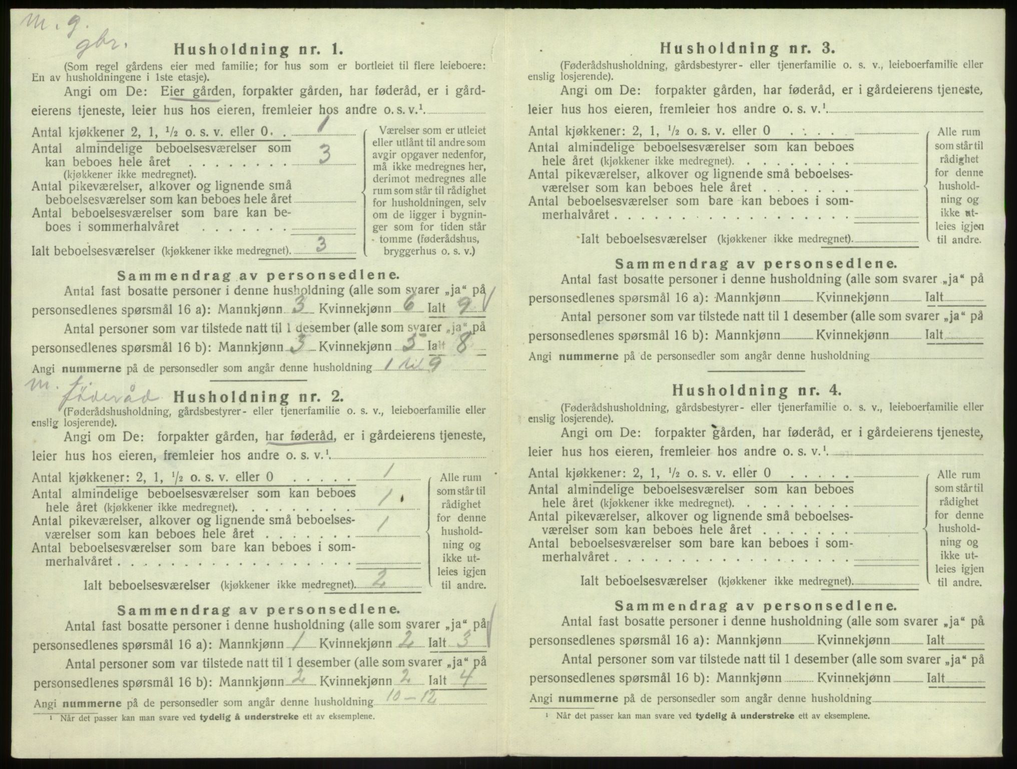 SAB, 1920 census for Askvoll, 1920, p. 236