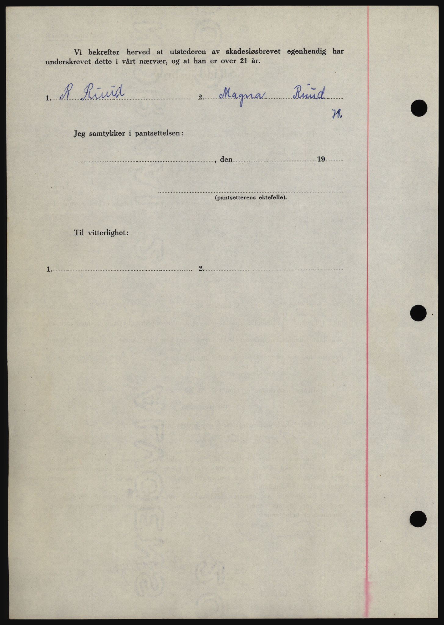 Hadeland og Land tingrett, SAH/TING-010/H/Hb/Hbc/L0043: Mortgage book no. B43, 1960-1960, Diary no: : 1937/1960