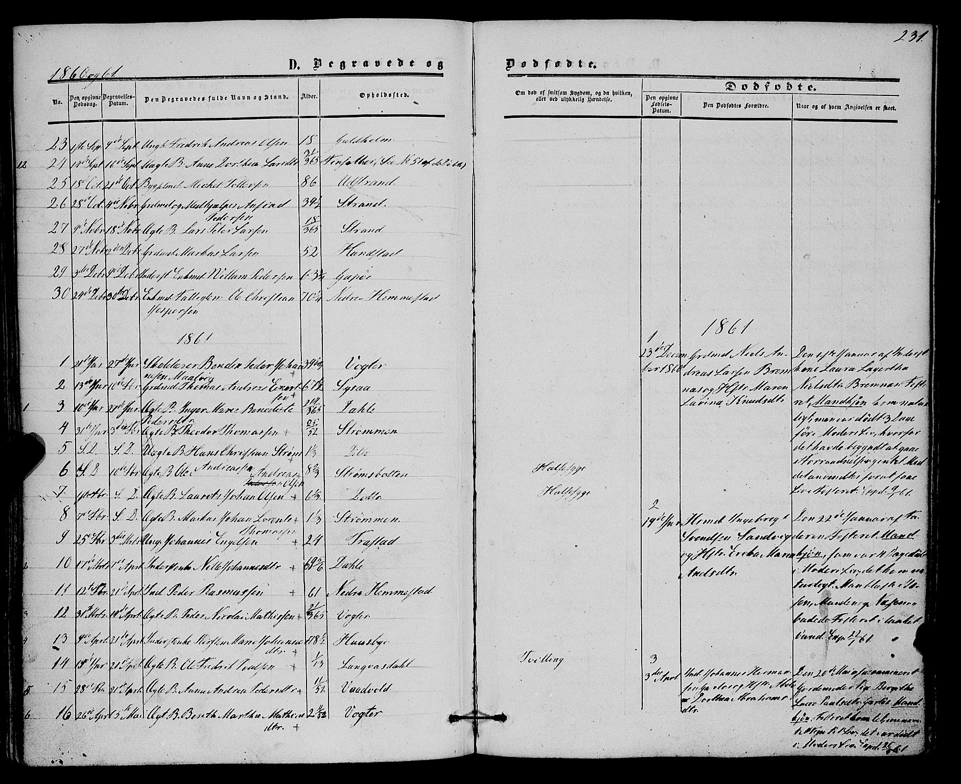 Kvæfjord sokneprestkontor, SATØ/S-1323/G/Ga/Gaa/L0004kirke: Parish register (official) no. 4, 1857-1877, p. 231