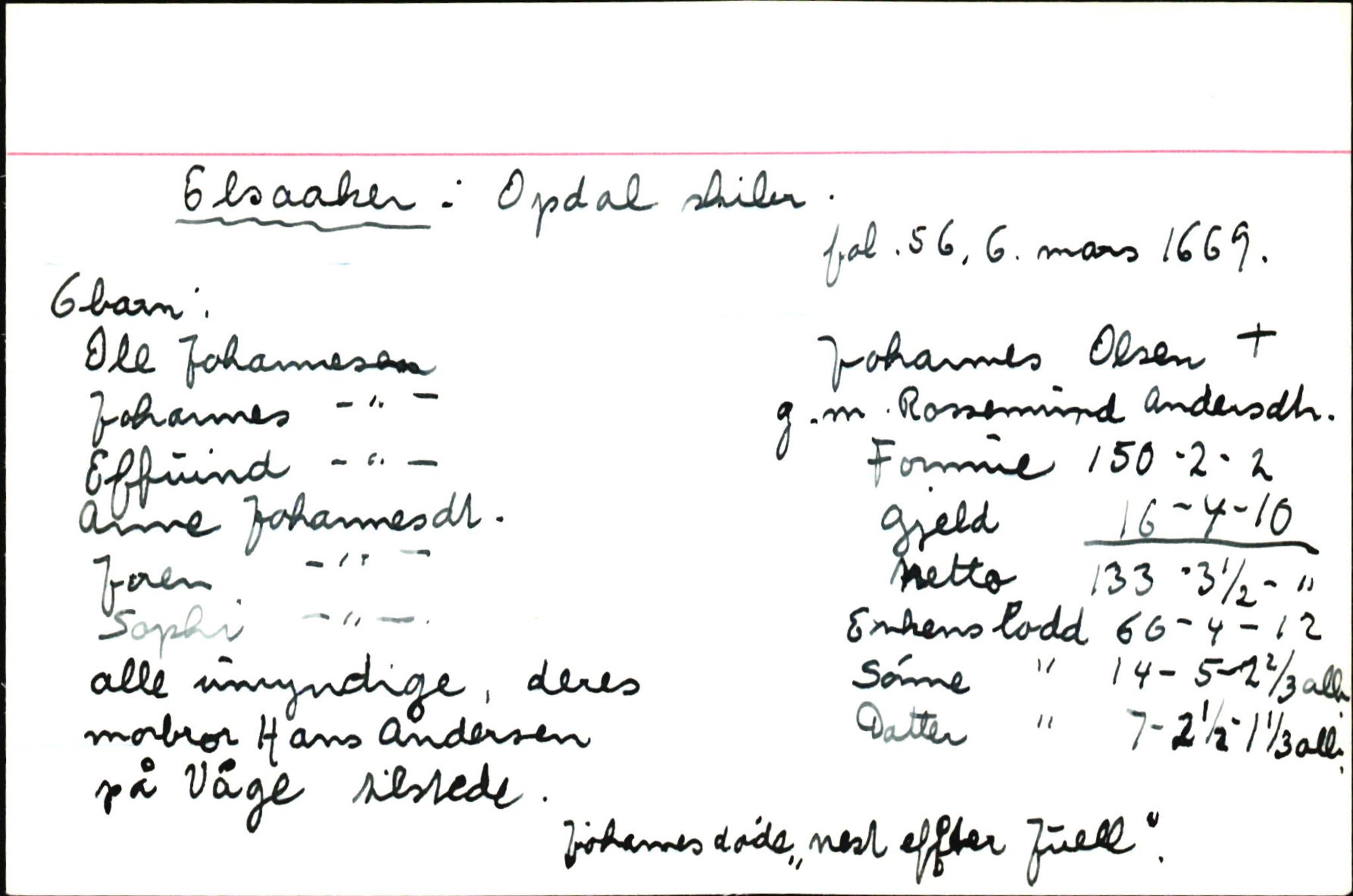 Skiftekort ved Statsarkivet i Bergen, SAB/SKIFTEKORT/004/L0001: Skifteprotokoll nr. 1-2, 1668-1699, p. 133