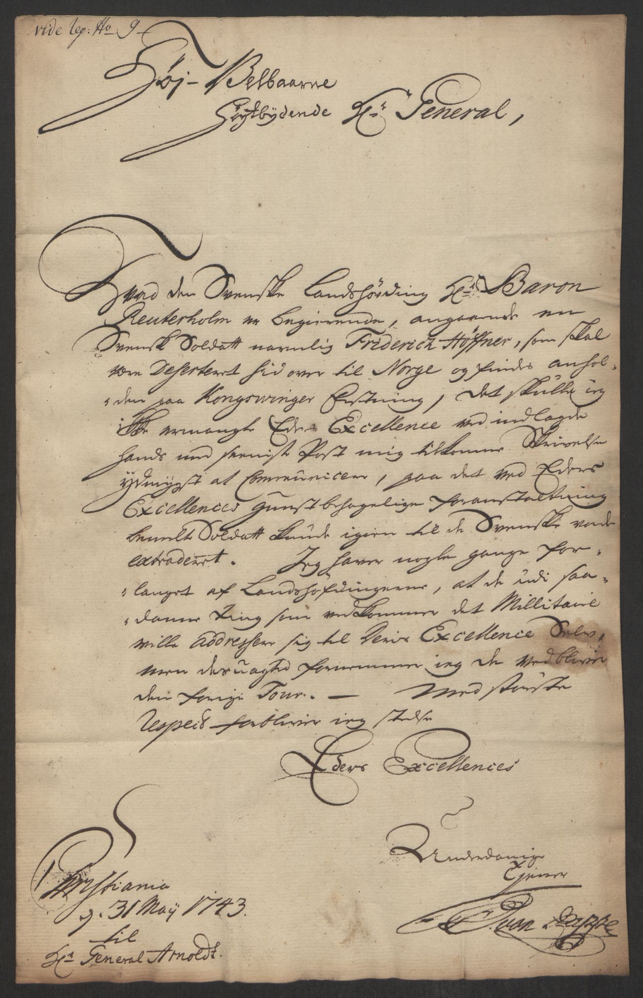 Kommanderende general (KG I) med Det norske krigsdirektorium, AV/RA-EA-5419/D/L0062: Stattholderens, stiftamtmenns og amtmenns brev, 1741-1745, p. 184