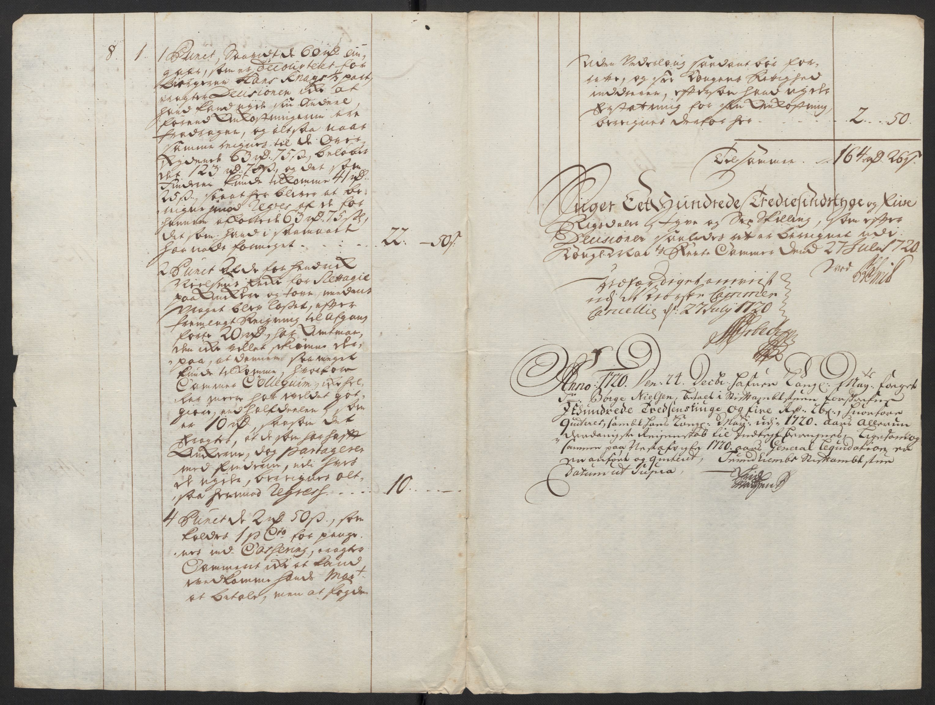 Rentekammeret inntil 1814, Reviderte regnskaper, Fogderegnskap, AV/RA-EA-4092/R56/L3753: Fogderegnskap Nordmøre, 1720, p. 520